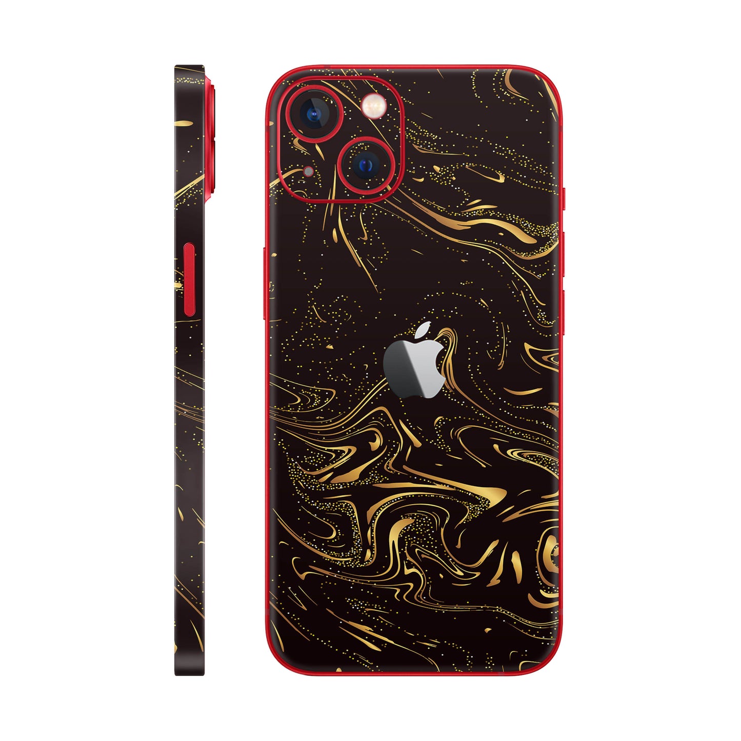 Folie de protectie iPhone 14 Plus, eSkins Signature, Golden Noir