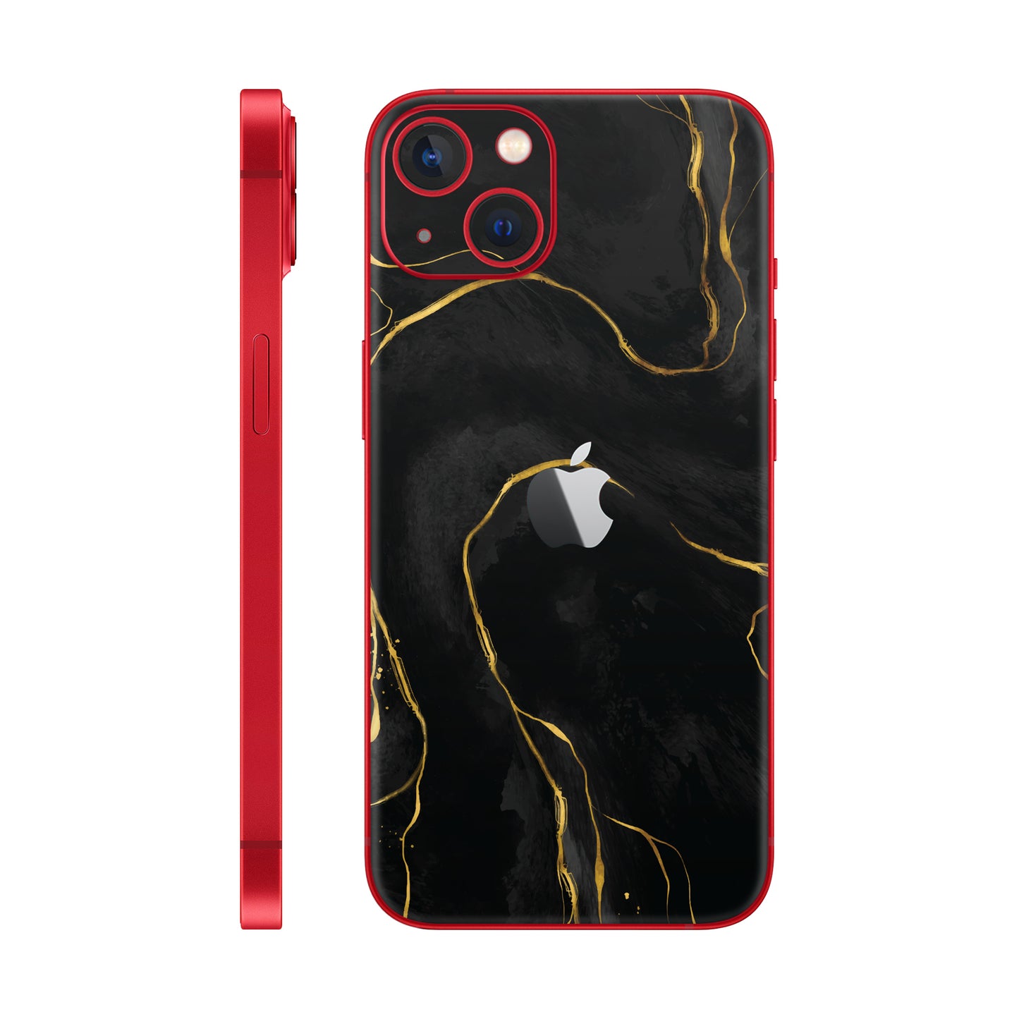 Folie de protectie iPhone 14 Plus, eSkins Signature, Skin Golden Onyx