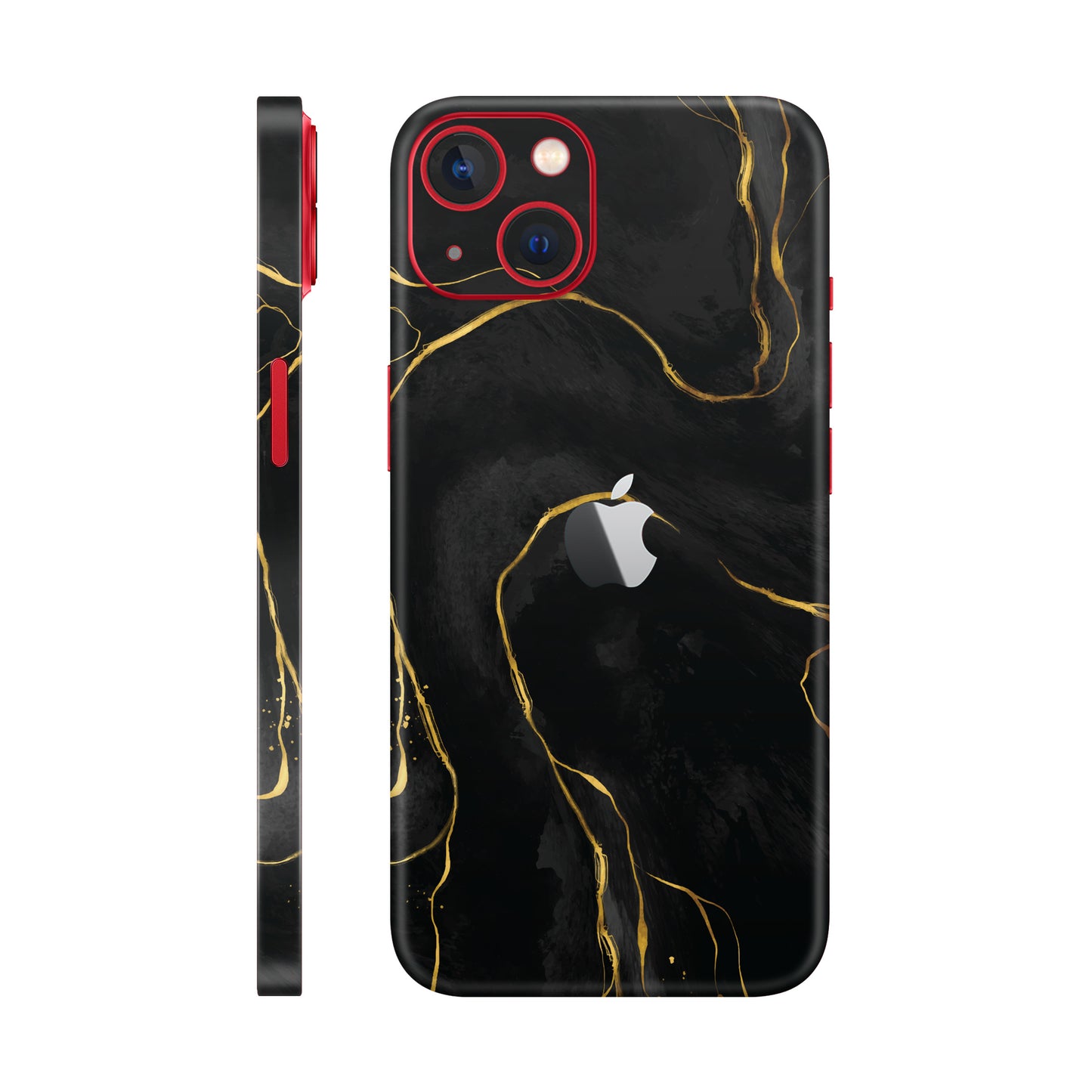 Folie de protectie iPhone 14 Plus, eSkins Signature, Skin Golden Onyx