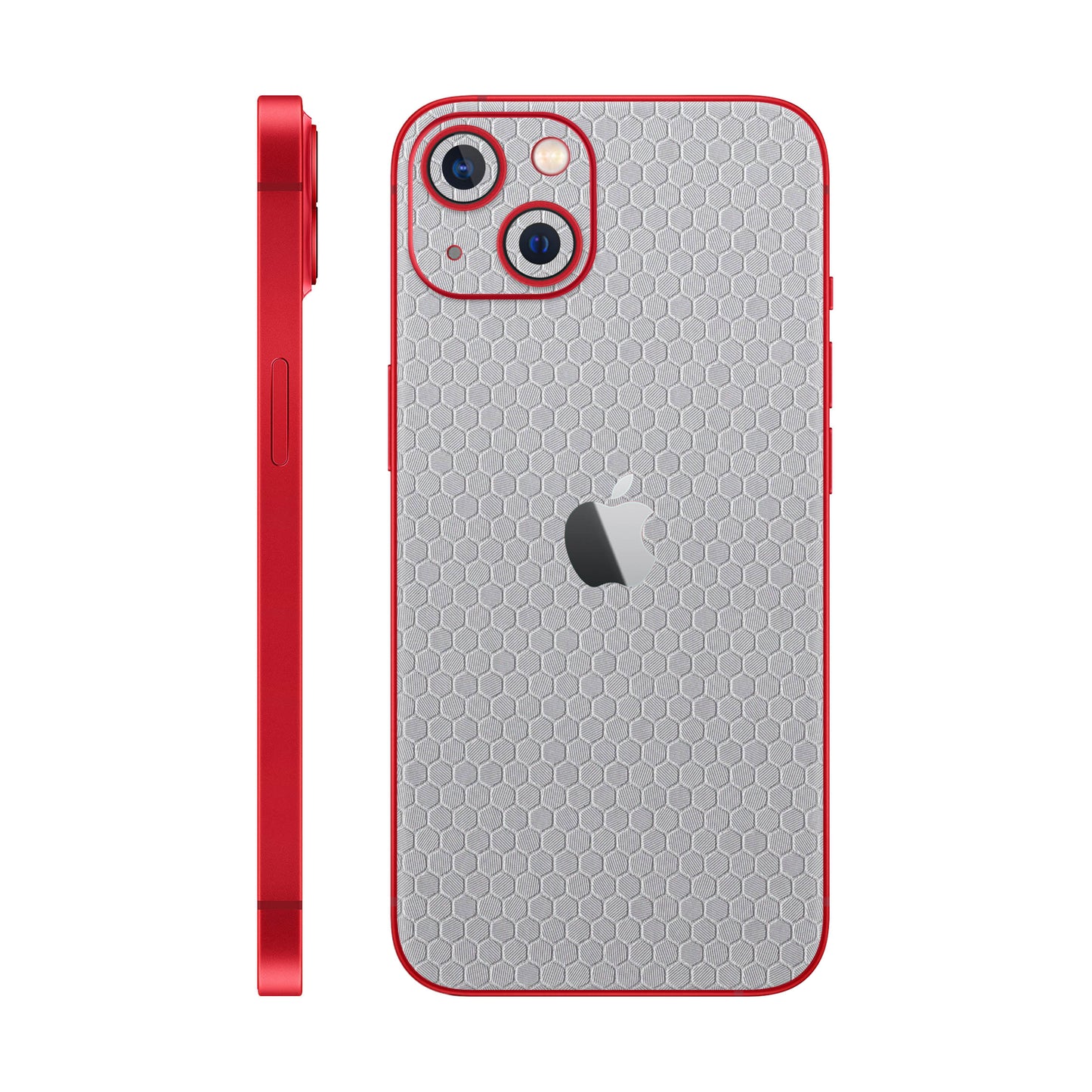 Skin iPhone 14 Plus, Honeycomb 3D Gray