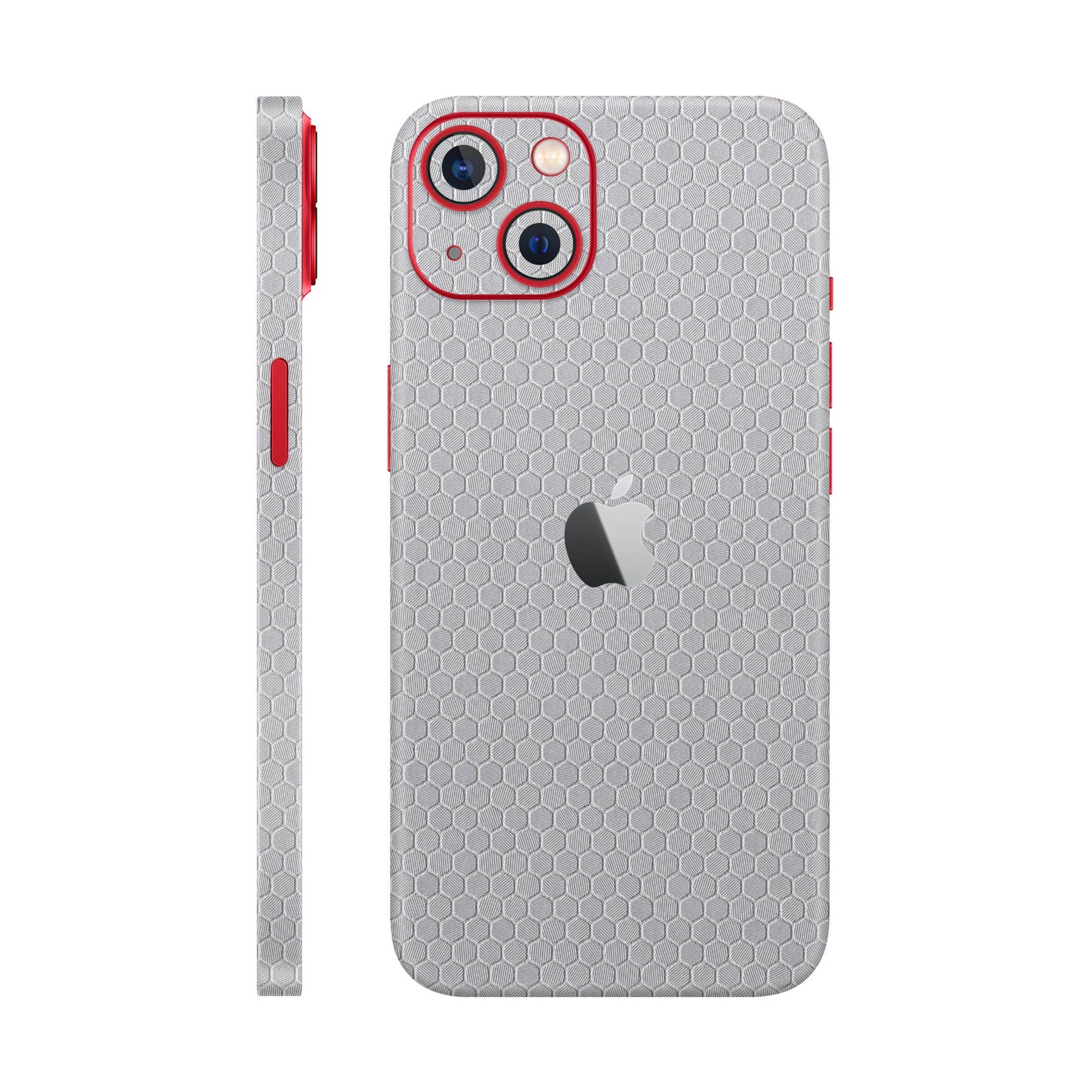 Skin iPhone 14 Plus, Honeycomb 3D Gray