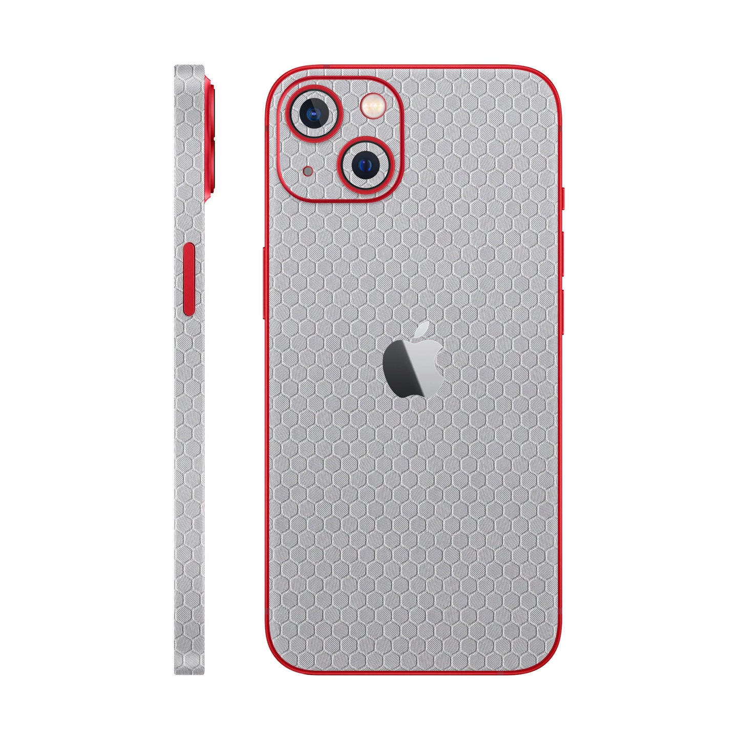 Skin iPhone 14 Plus, Honeycomb 3D Gray