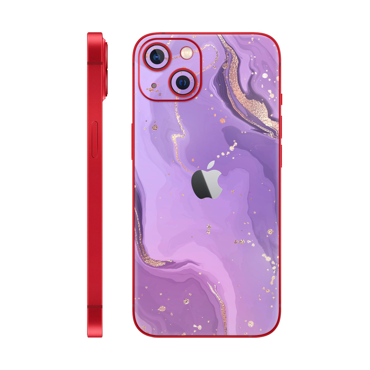 Folie de protectie iPhone 14 Plus, eSkins Signature, Skin Lavender Swirl