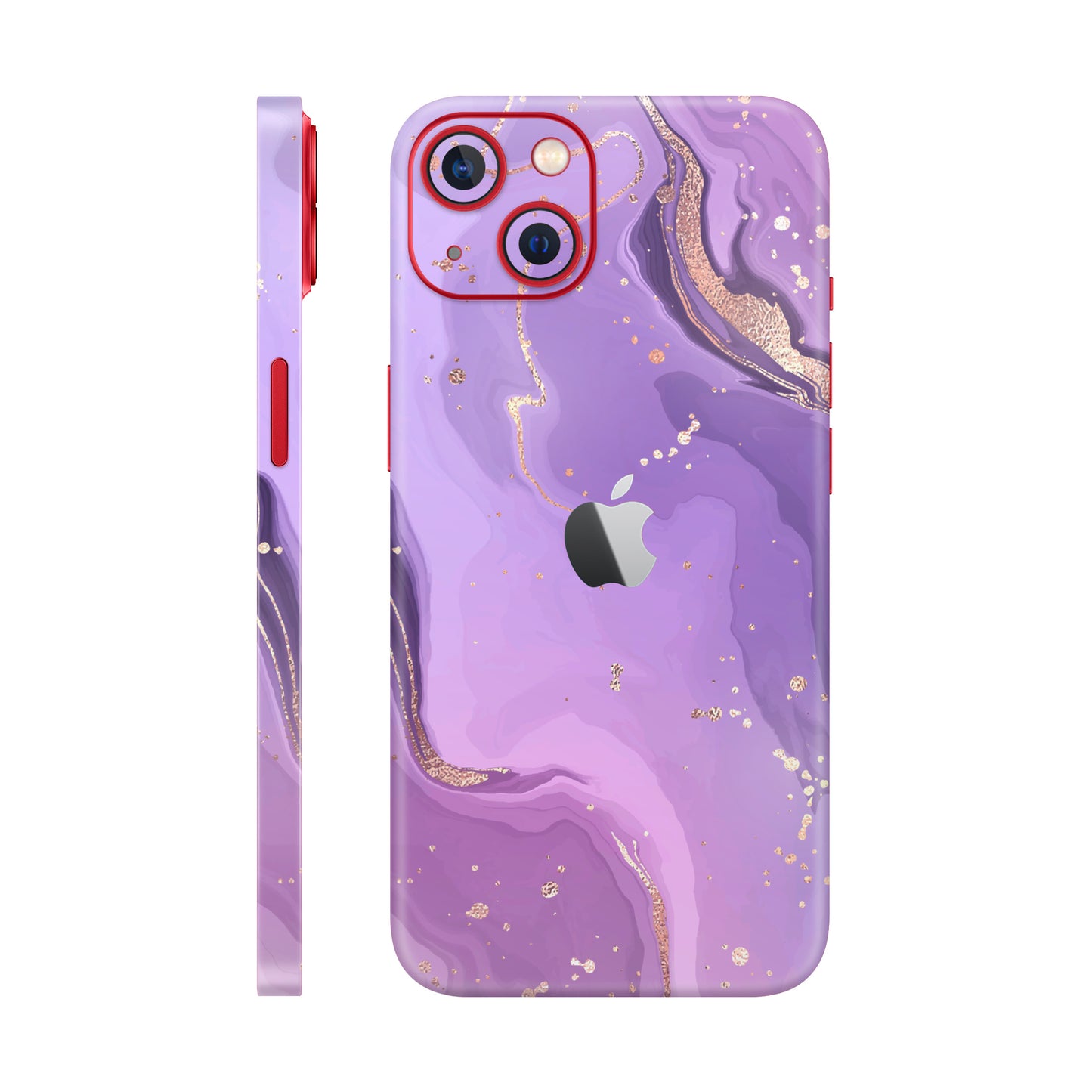 Folie de protectie iPhone 14 Plus, eSkins Signature, Skin Lavender Swirl