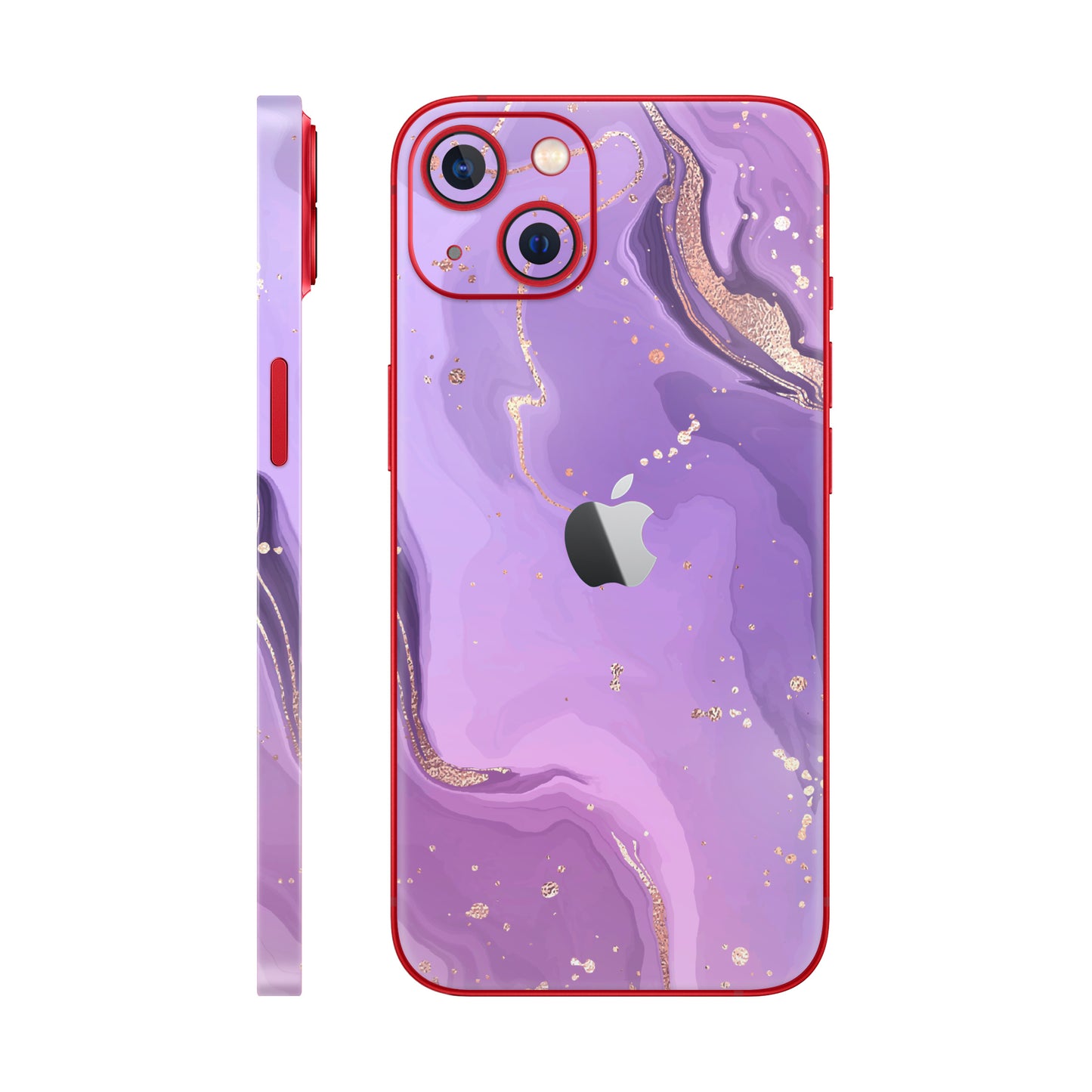 Folie de protectie iPhone 14 Plus, eSkins Signature, Skin Lavender Swirl