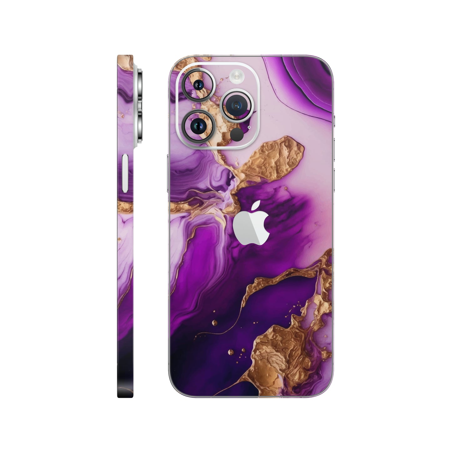 Folie de protectie iPhone 14 Pro, eSkins Signature, Skin Amethyst Dream