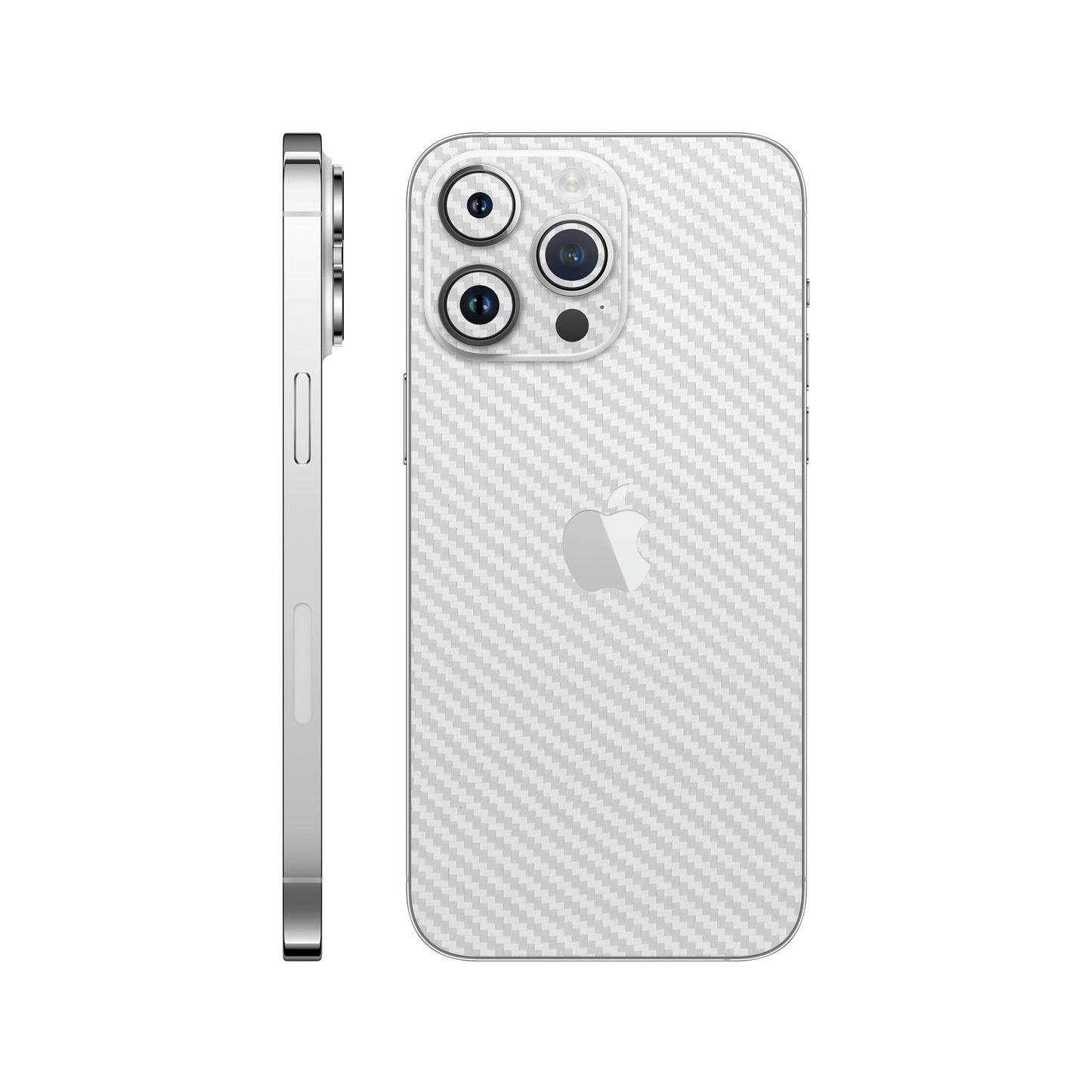 Skin iPhone 14 Pro, Carbon 3D White