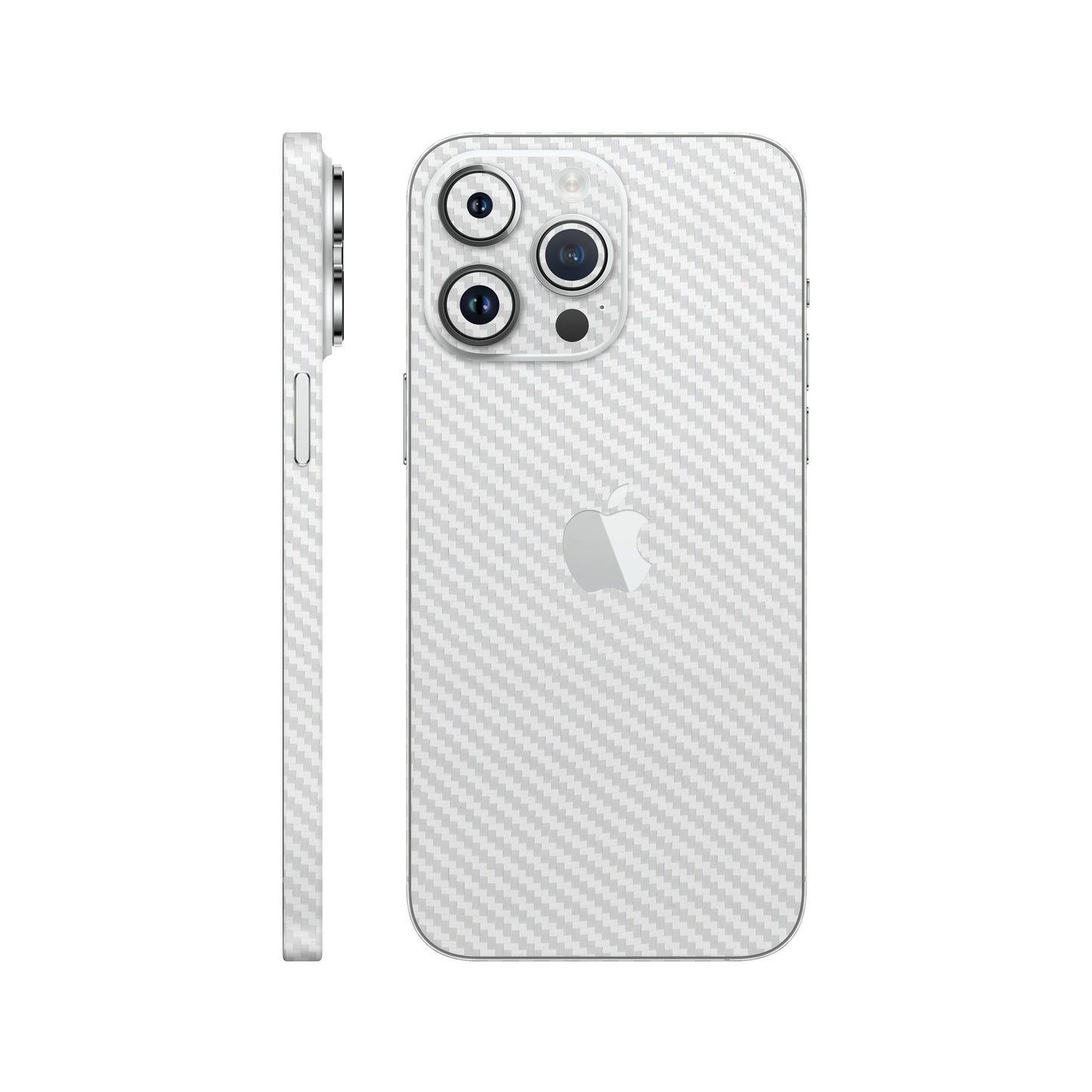 Skin iPhone 14 Pro, Carbon 3D White