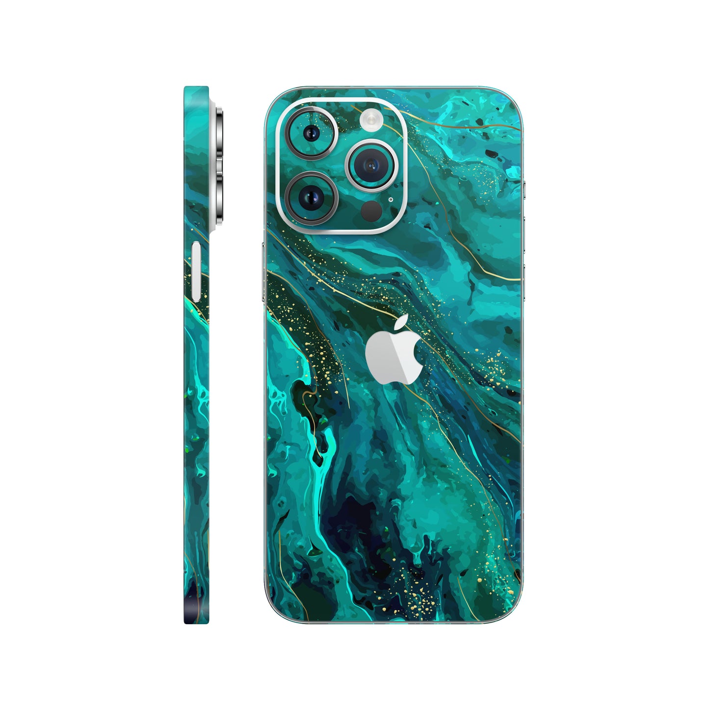 Folie de protectie iPhone 14 Pro, eSkins Signature, Skin Celestial Lagoon