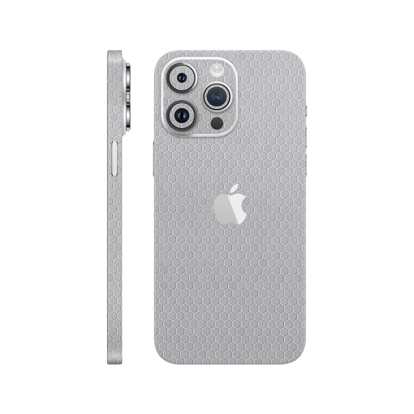 Skin iPhone 14 Pro, Honeycomb 3D Gray