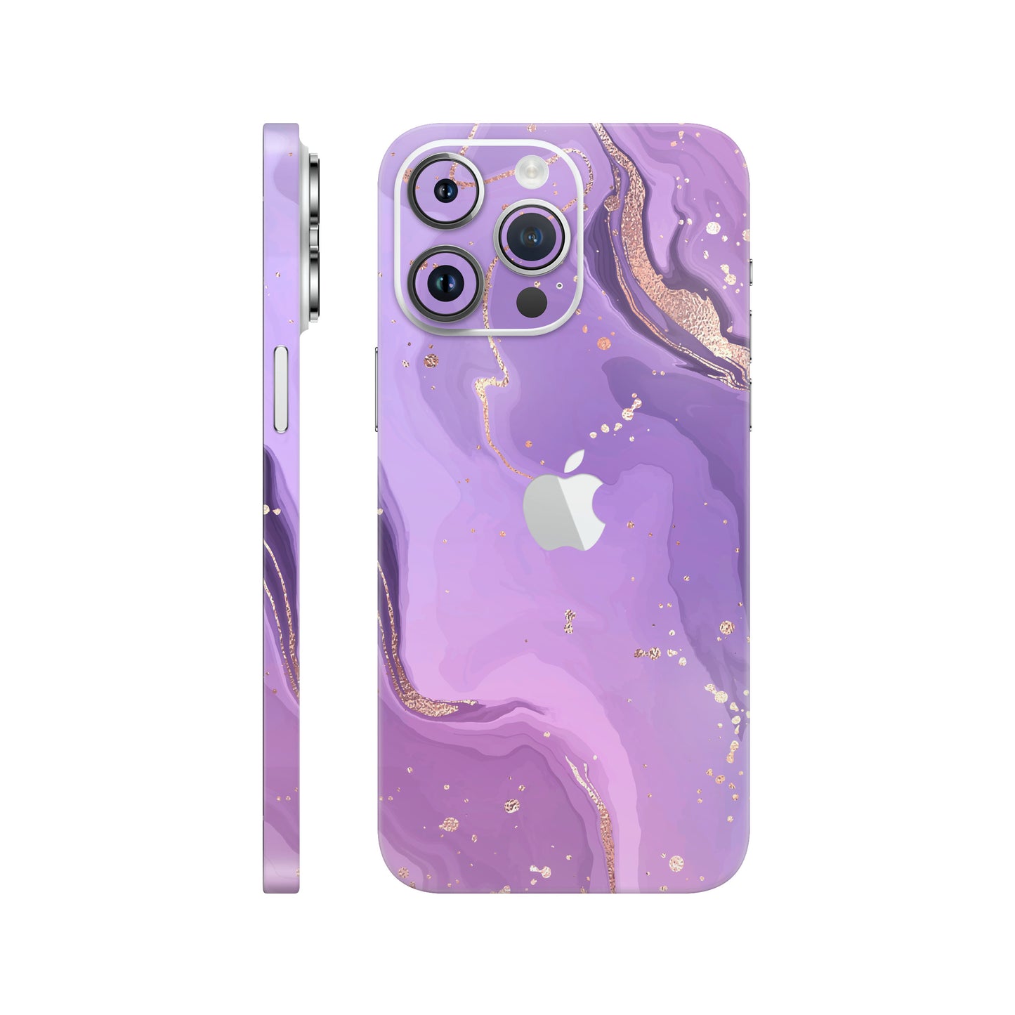 Folie de protectie iPhone 14 Pro, eSkins Signature, Skin Lavender Swirl