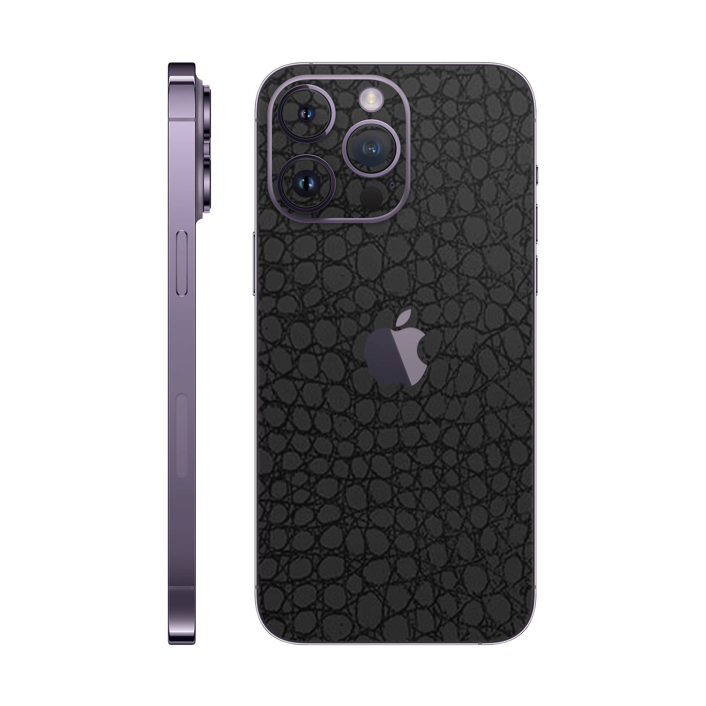 Skin iPhone 14 Pro Max, Croco 3D Black