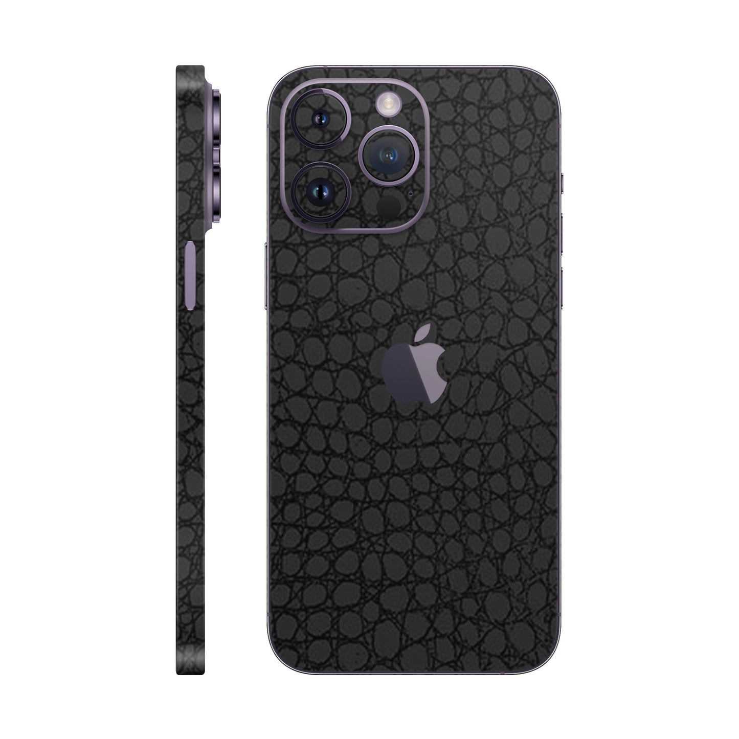 Skin iPhone 14 Pro Max, Croco 3D Black