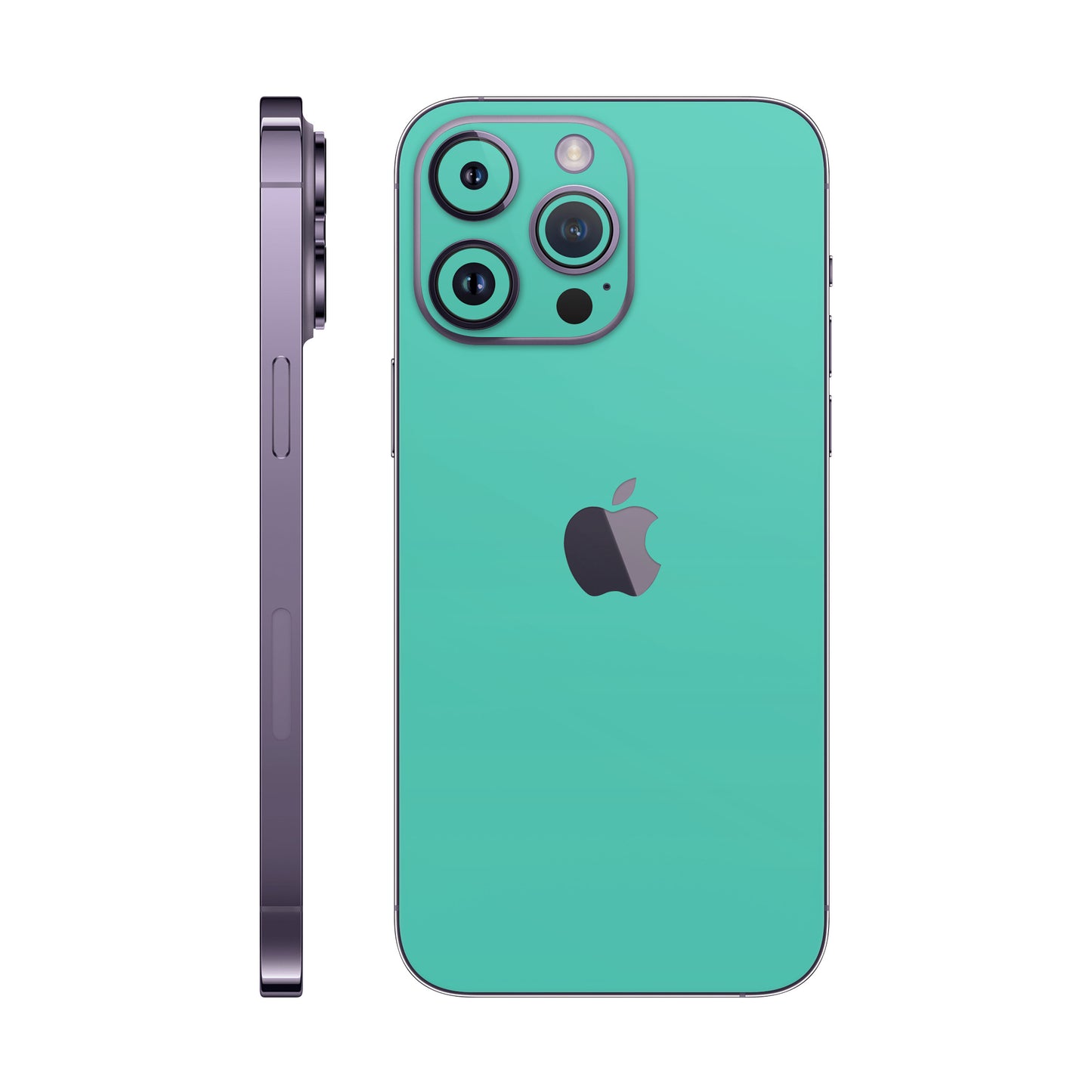 Folie de protectie iPhone 14 Pro Max, eSkins Unique, Skin Mat Verde Menta