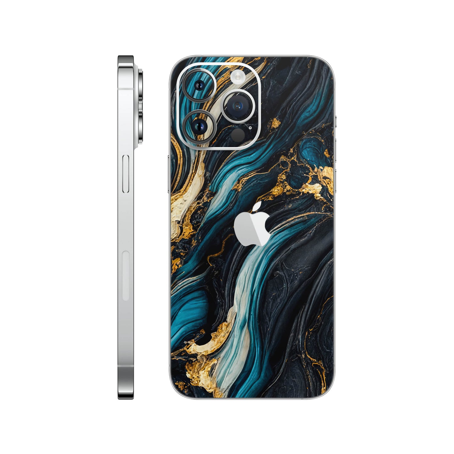 Folie de protectie iPhone 14 Pro, eSkins Signature, Mystic Ocean