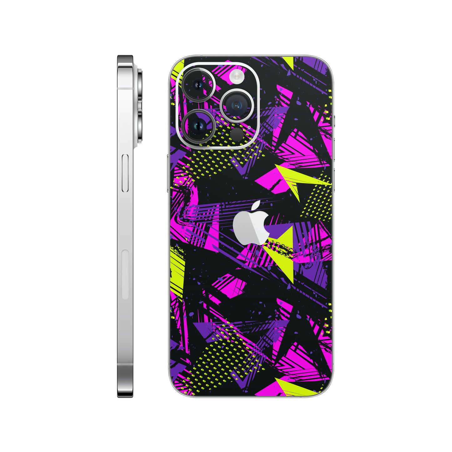 Folie de protectie iPhone 14 Pro, eSkins Signature, Skin Urban Graffiti