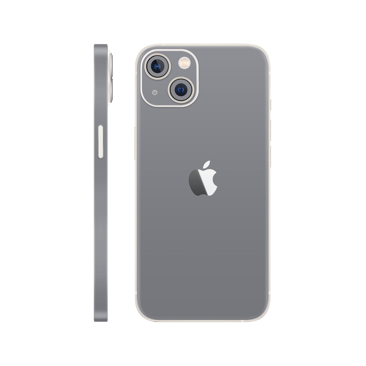 Folie de protectie iPhone 14, eSkins Unique, Skin Mat Gri