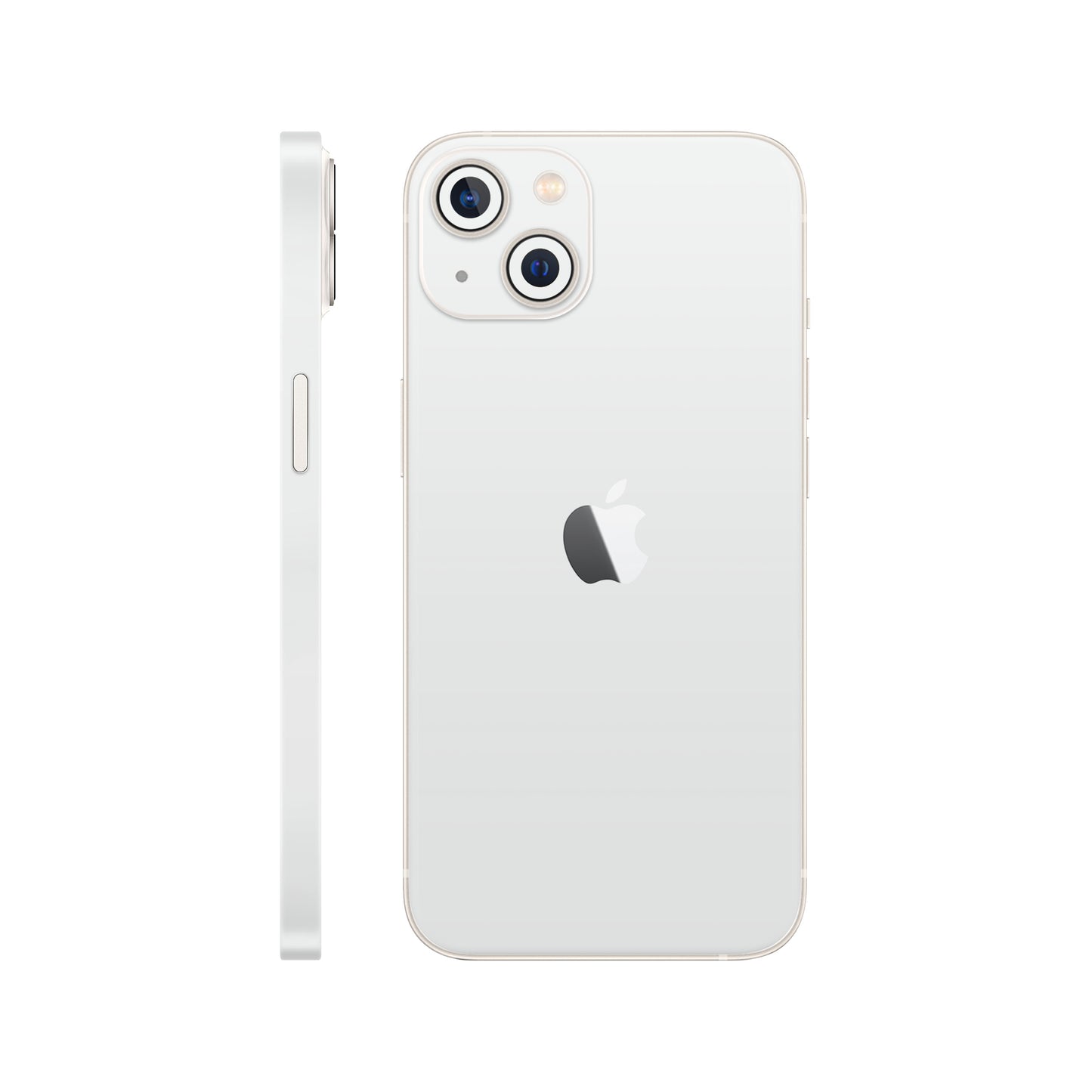 Folie de protectie iPhone 14, eSkins Unique, Skin Mat Alb
