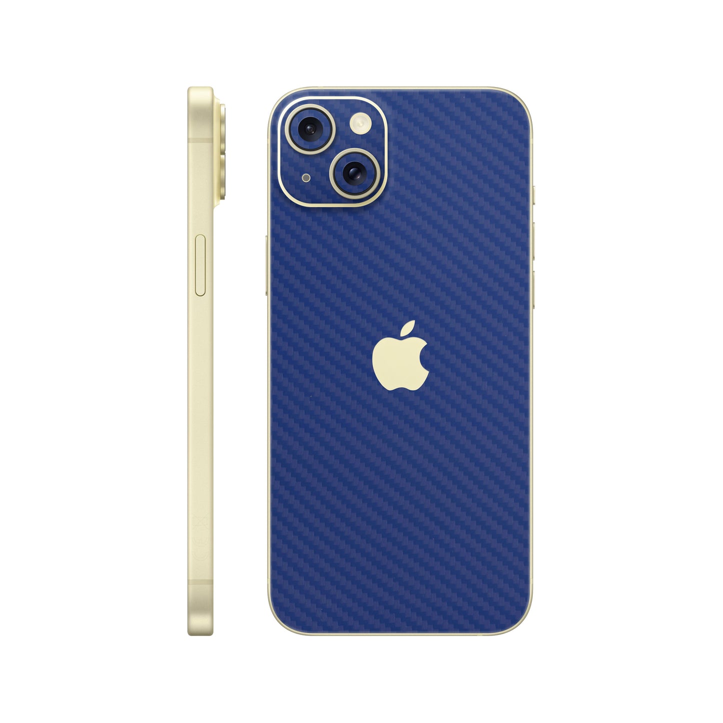 Skin iPhone 15, Carbon 3D Blue