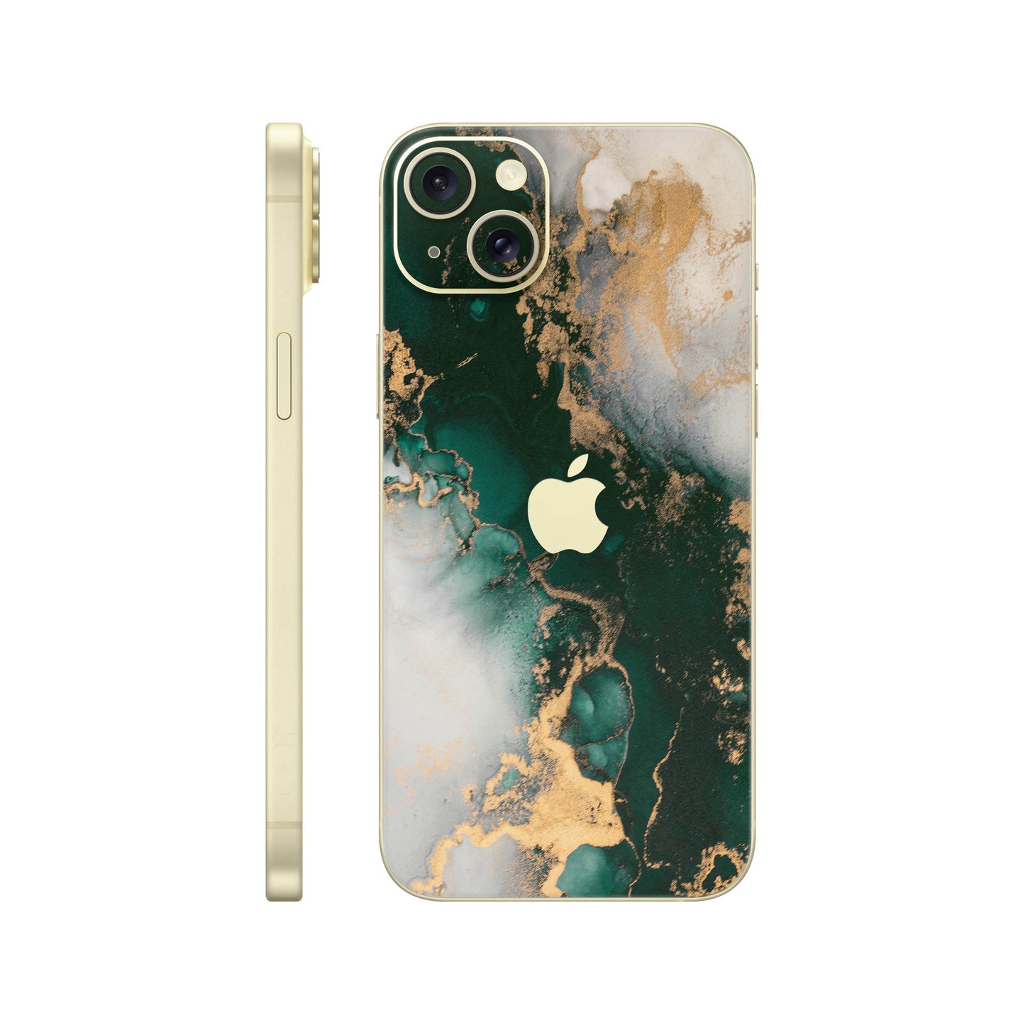 Folie de protectie iPhone 15, eSkins Signature, Forest Mist