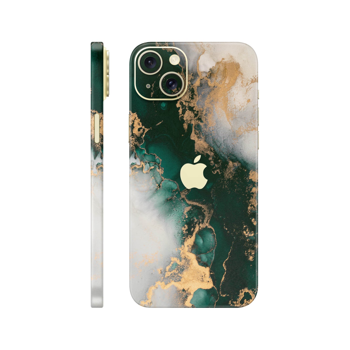 Folie de protectie iPhone 15, eSkins Signature, Forest Mist