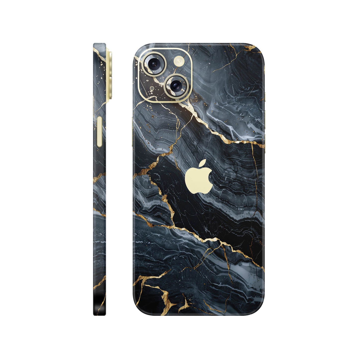 Folie de protectie iPhone 15, eSkins Signature, Skin Gilded Abyss