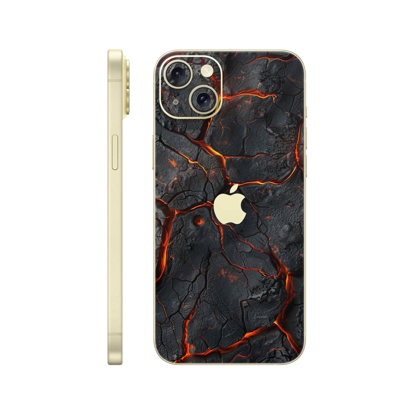 Folie de protectie iPhone 15, eSkins Signature, Skin Inferno Crust