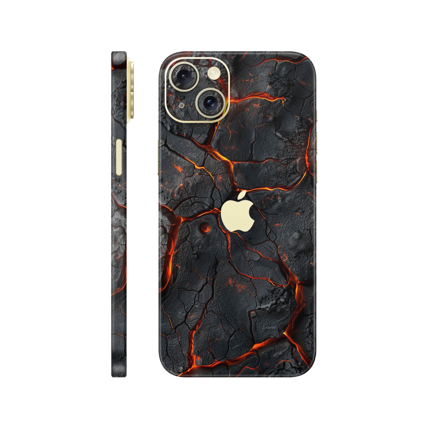 Folie de protectie iPhone 15, eSkins Signature, Skin Inferno Crust