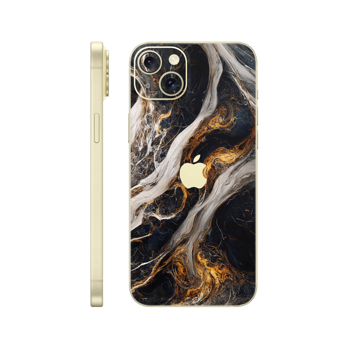 Folie de protectie iPhone 15, eSkins Signature, Skin Luxe Nebula
