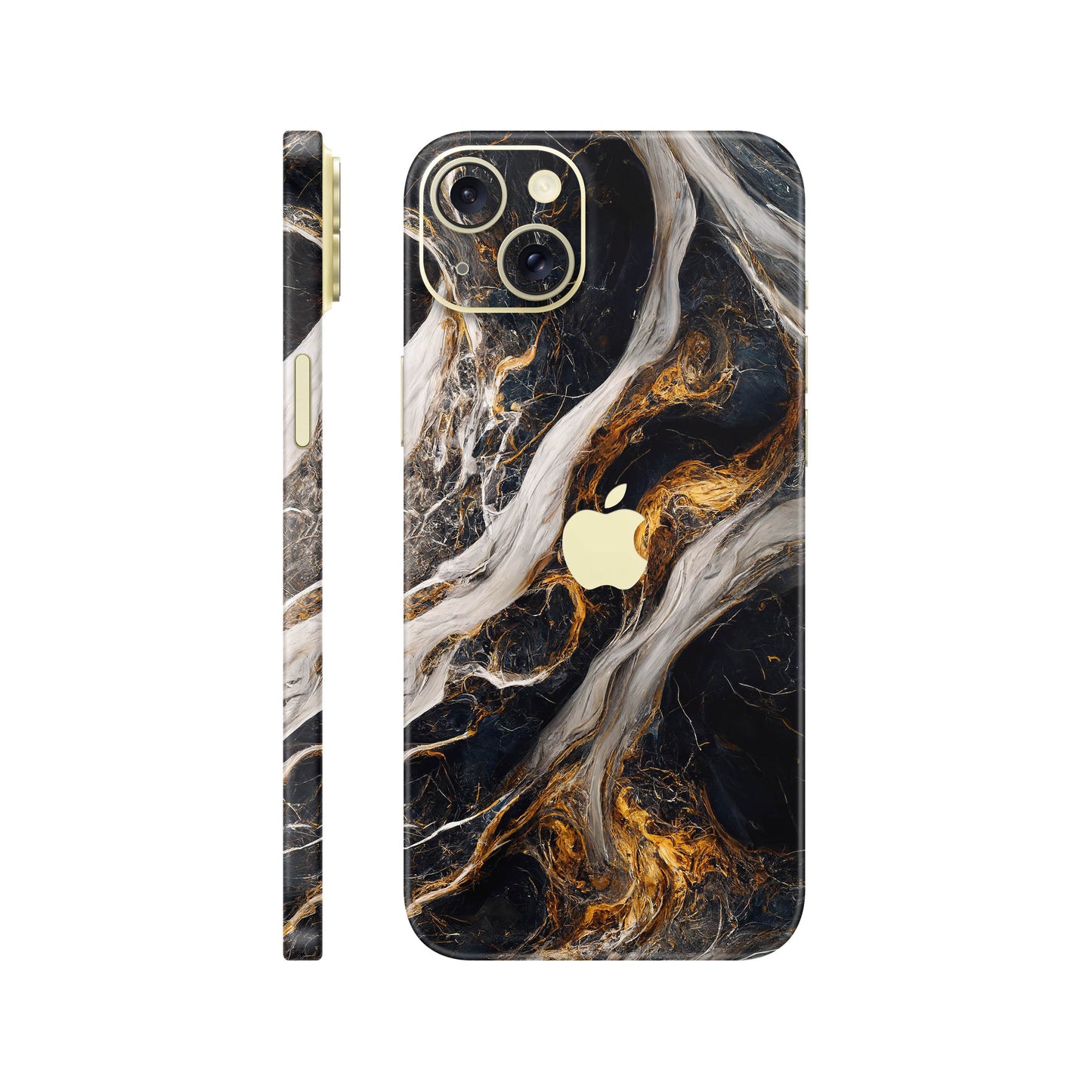 Folie de protectie iPhone 15, eSkins Signature, Skin Luxe Nebula