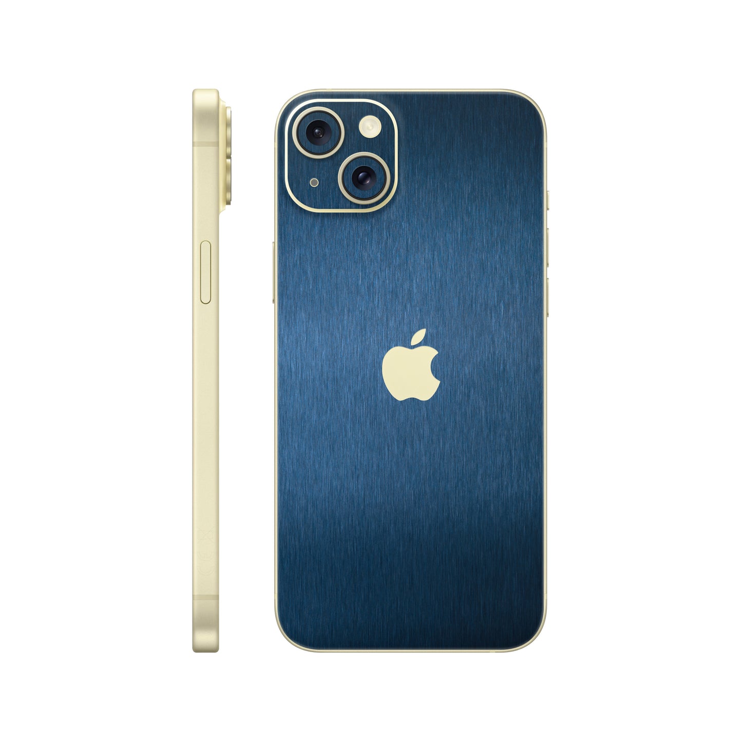 Skin iPhone 15, Metallic 3D Blue