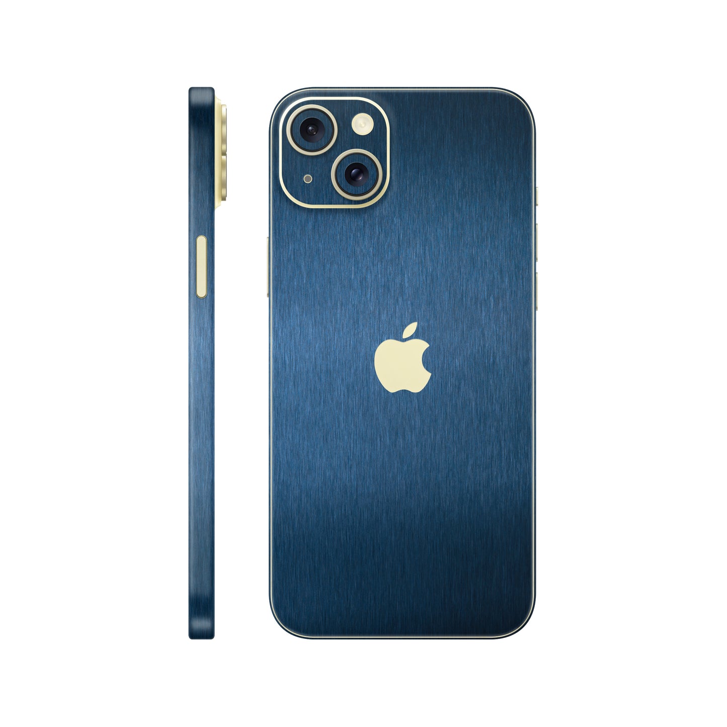 Skin iPhone 15, Metallic 3D Blue
