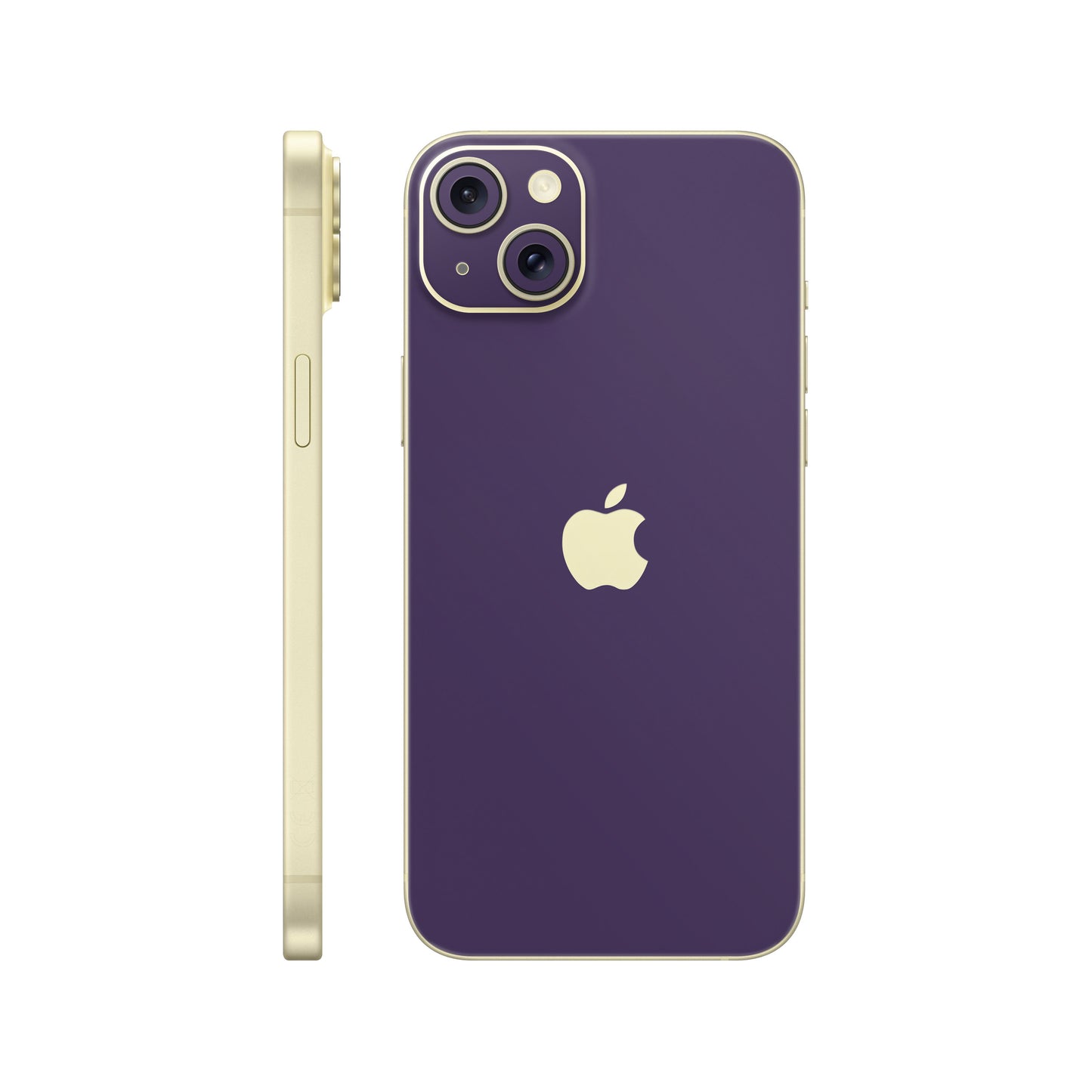 Skin iPhone 15, Matte Metallic Purple