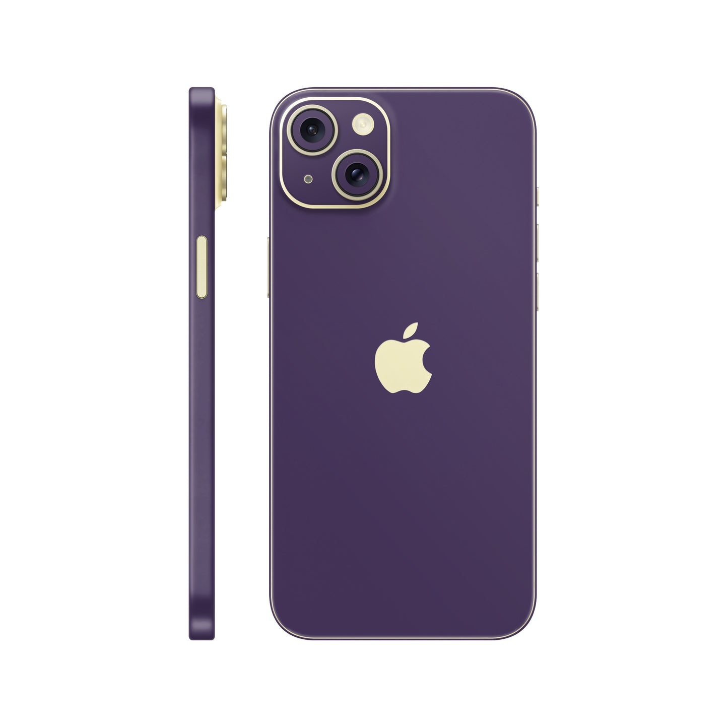 Skin iPhone 15, Matte Metallic Purple