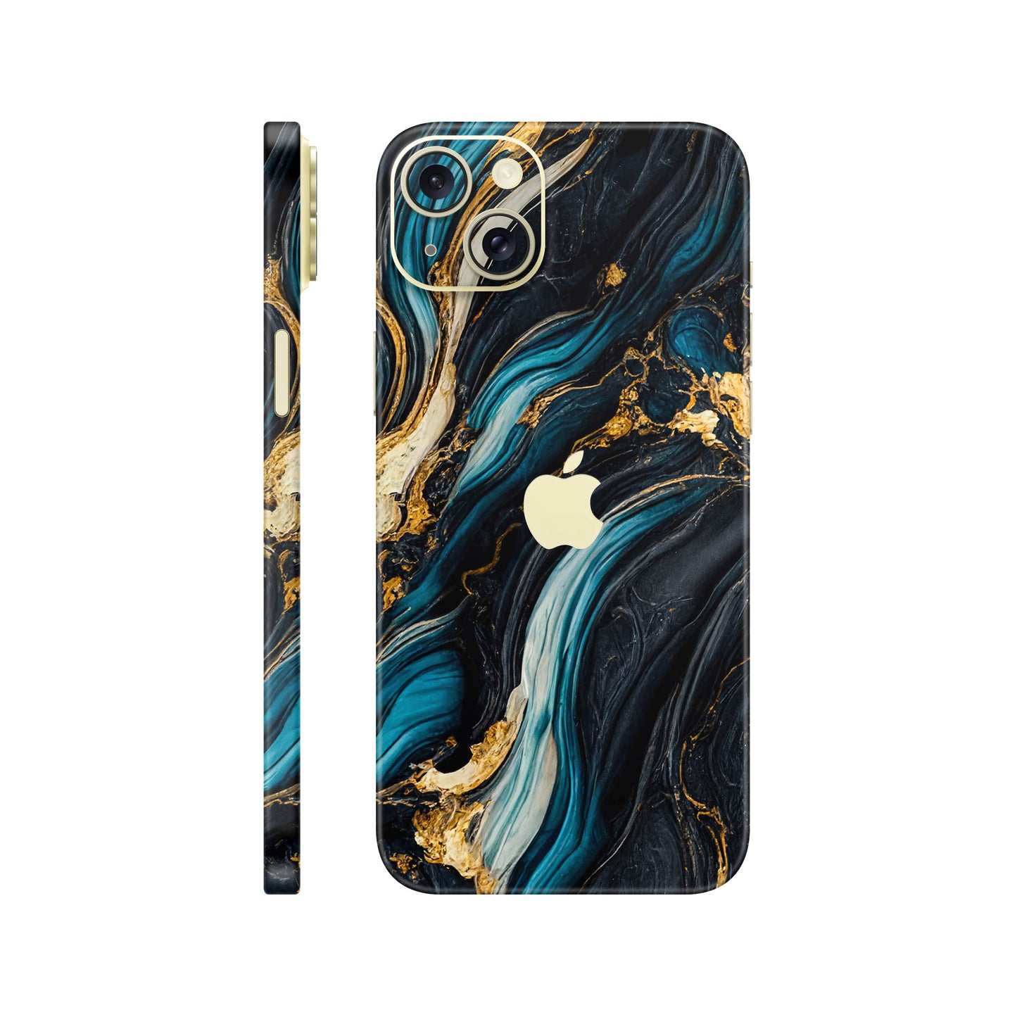Folie de protectie iPhone 15, eSkins Signature, Mystic Ocean