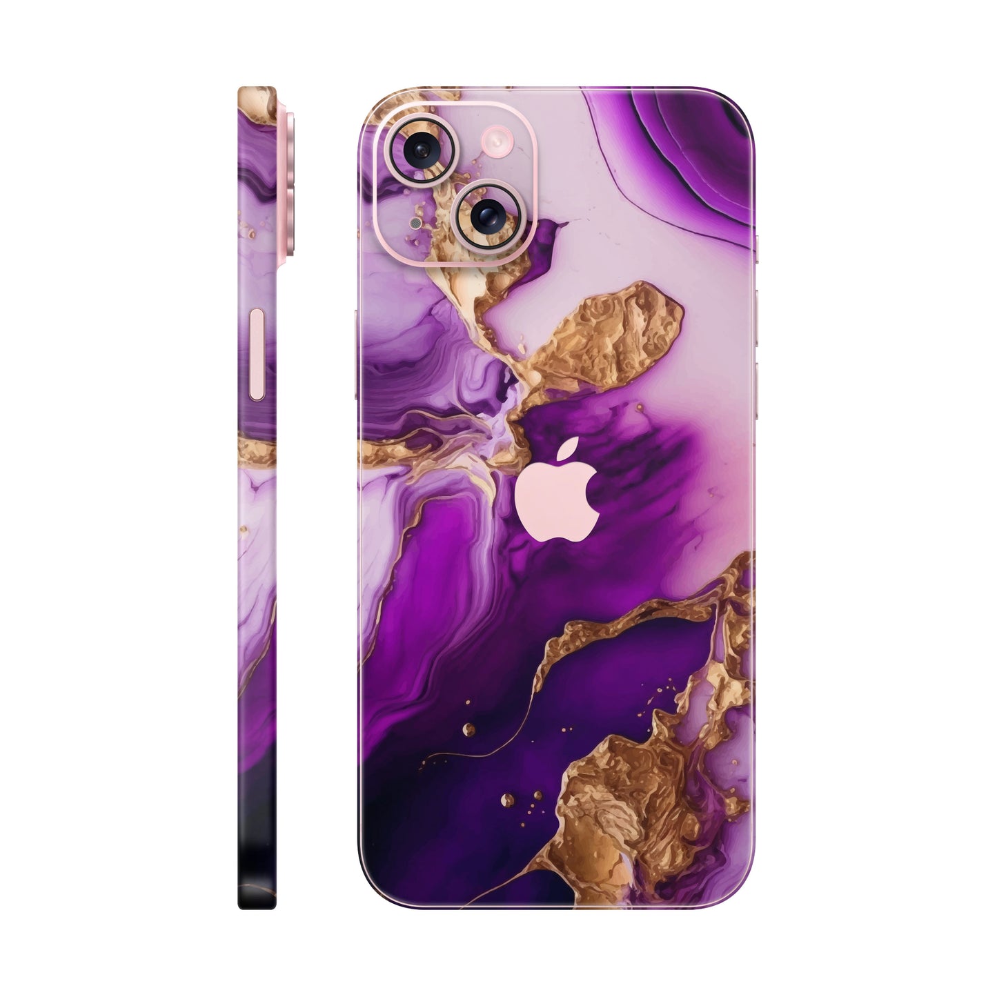 Folie de protectie iPhone 15 Plus, eSkins Signature, Skin Amethyst Dream