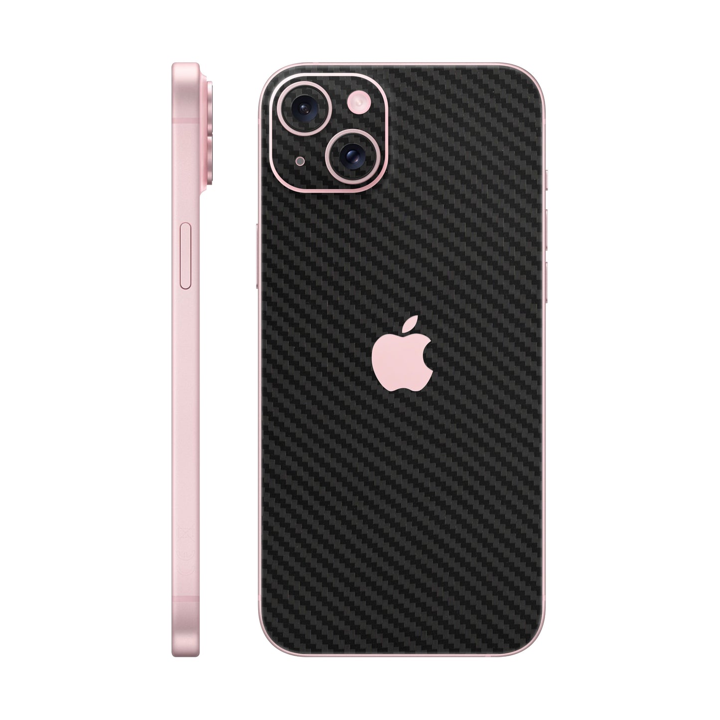 Skin iPhone 15 Plus, Carbon 3D Black