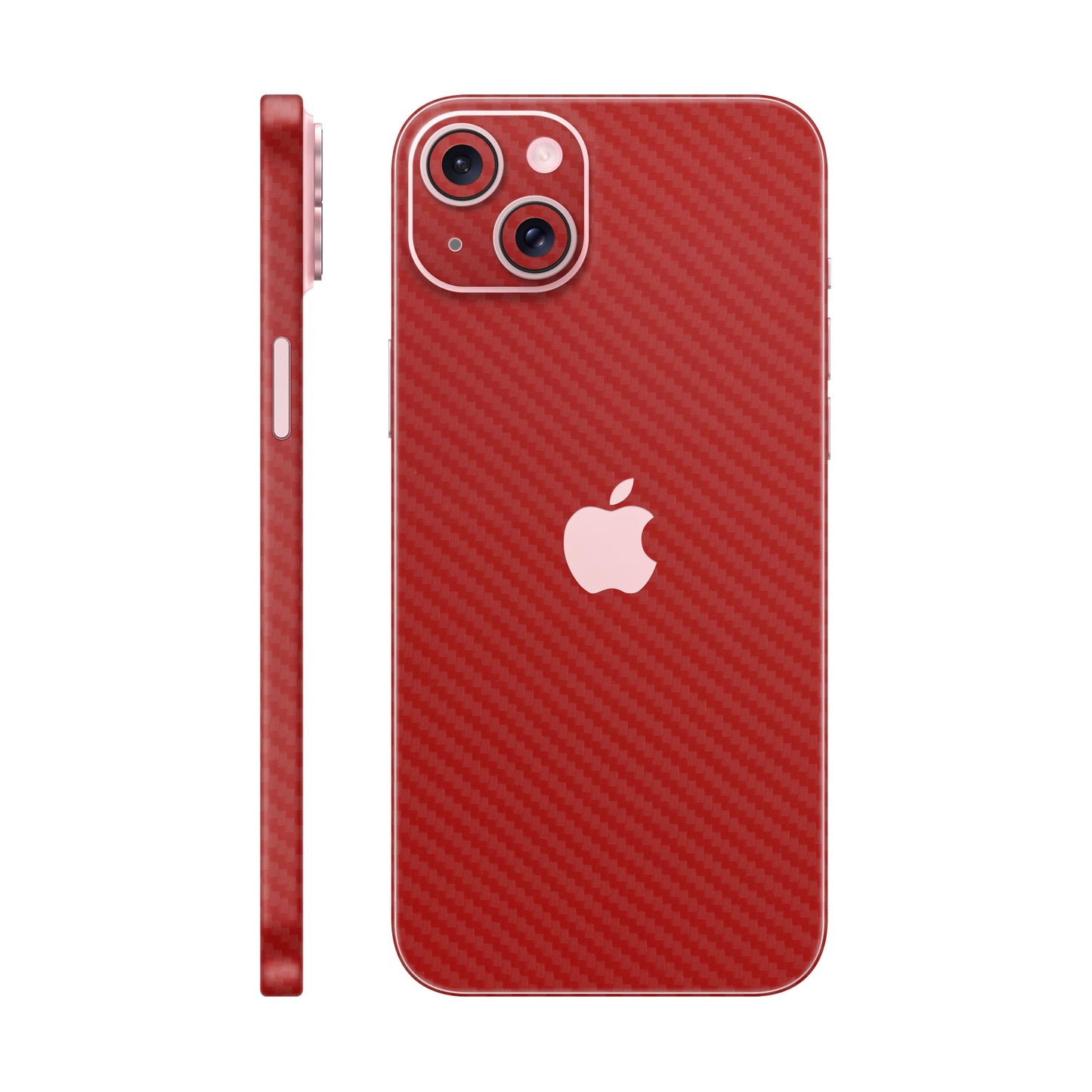 Skin iPhone 15 Plus, Carbon 3D Red