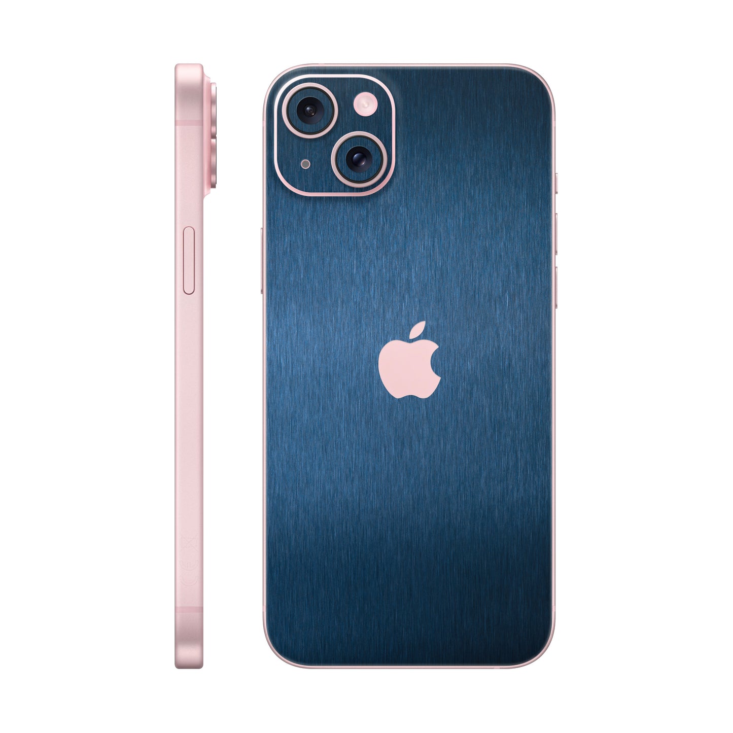 Skin iPhone 15 Plus, Metallic 3D Blue