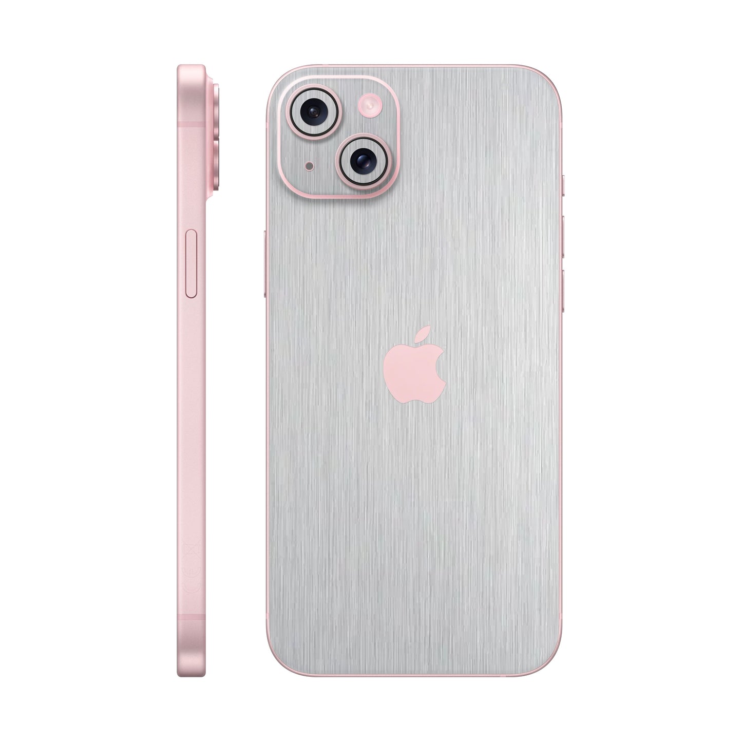 Skin iPhone 15 Plus, Metallic 3D Gray