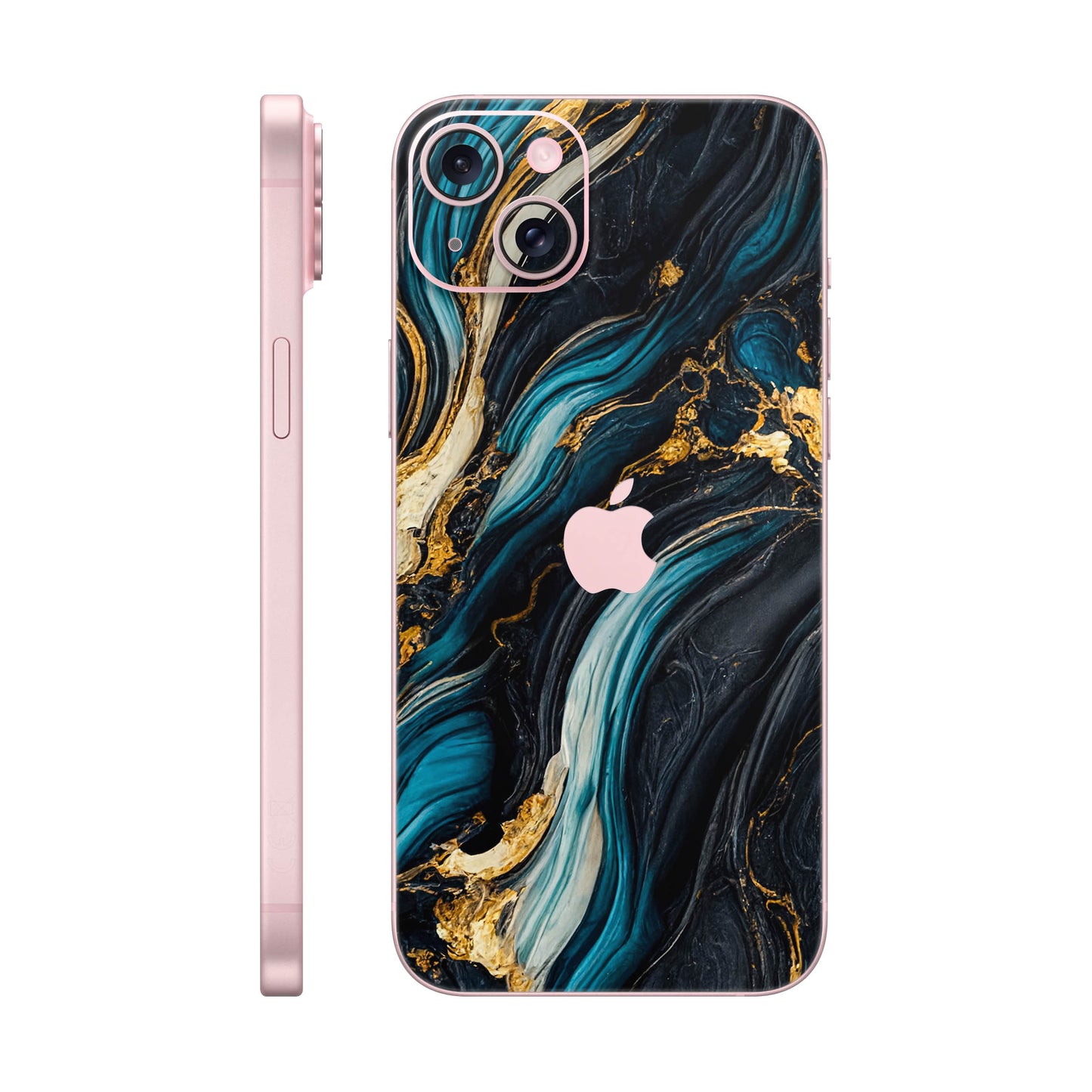 Folie de protectie iPhone 15 Plus, eSkins Signature, Mystic Ocean