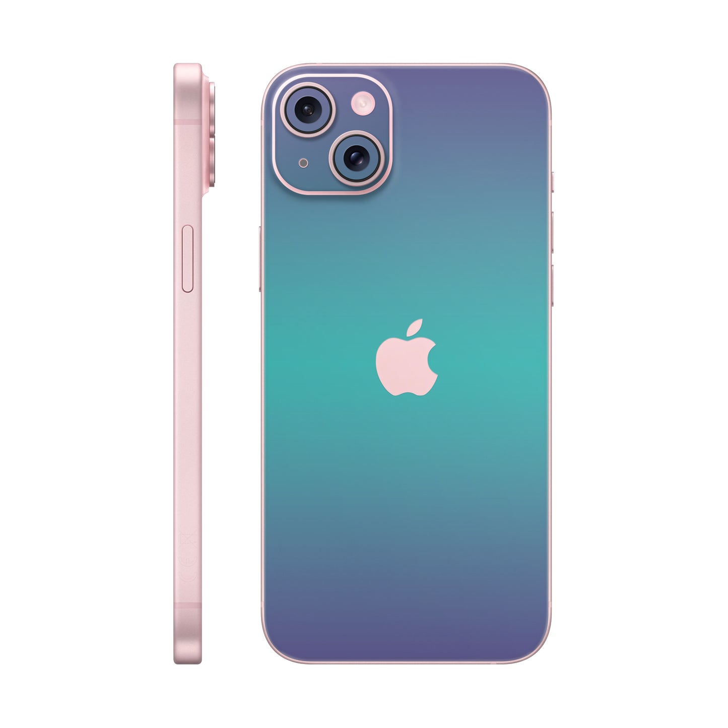 Skin iPhone 15 Plus, Chameleon Turquoise - Lavender