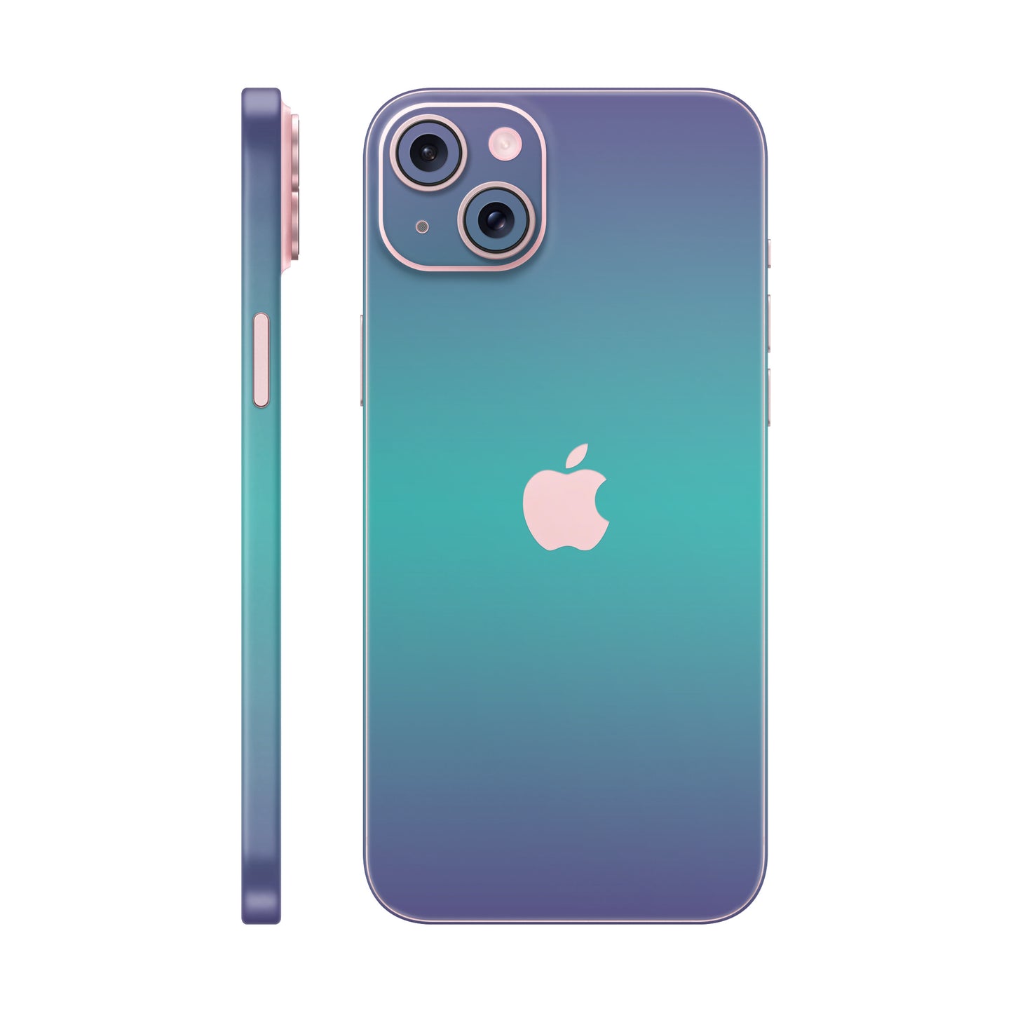 Skin iPhone 15 Plus, Chameleon Turquoise - Lavender