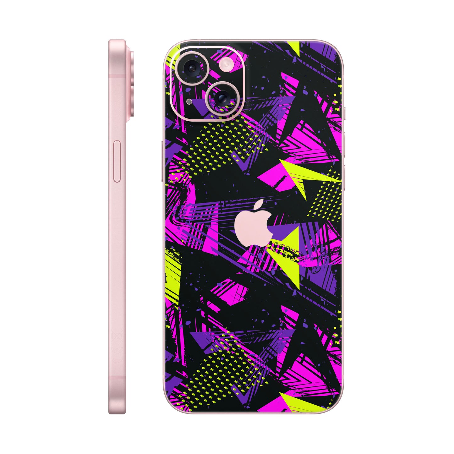 Folie de protectie iPhone 15 Plus, eSkins Signature, Skin Urban Graffiti
