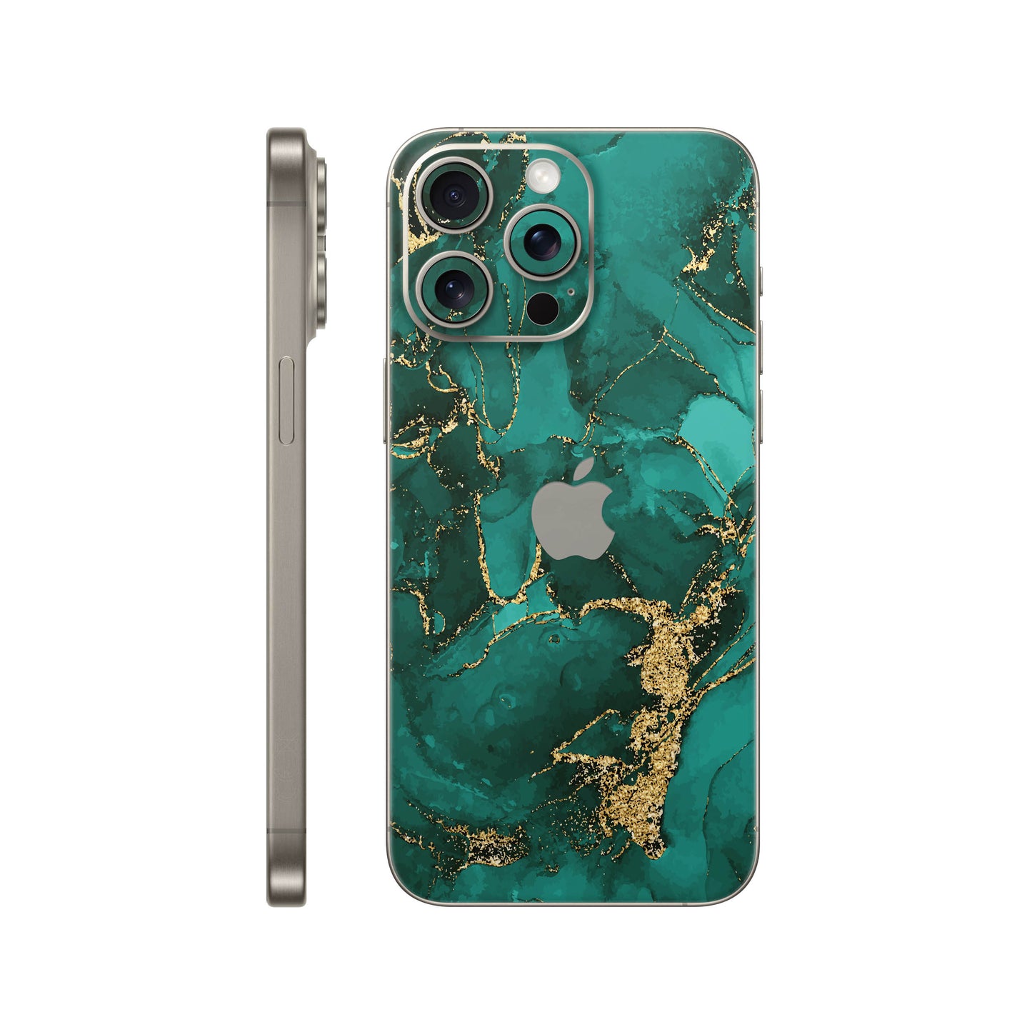 Folie de protectie iPhone 15 Pro, eSkins Signature, Ethereal Green