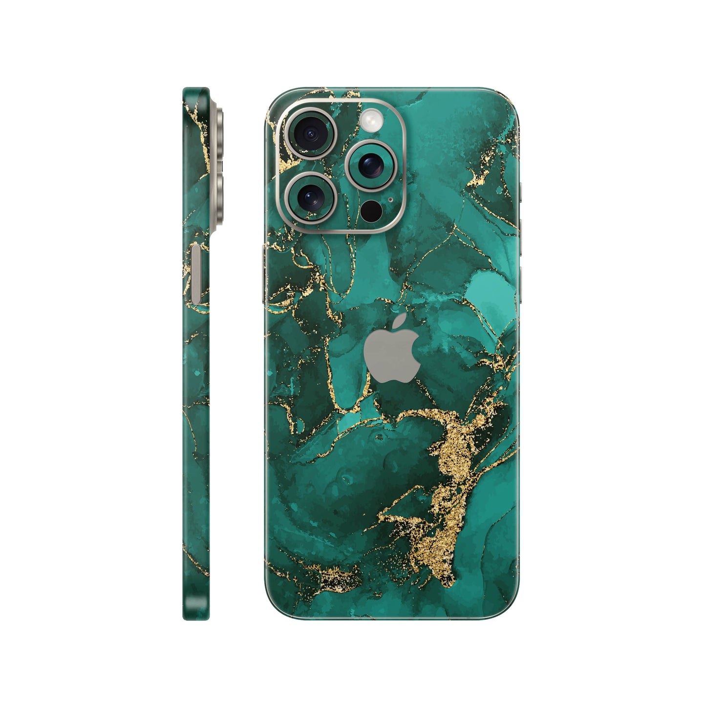 Folie de protectie iPhone 15 Pro, eSkins Signature, Ethereal Green