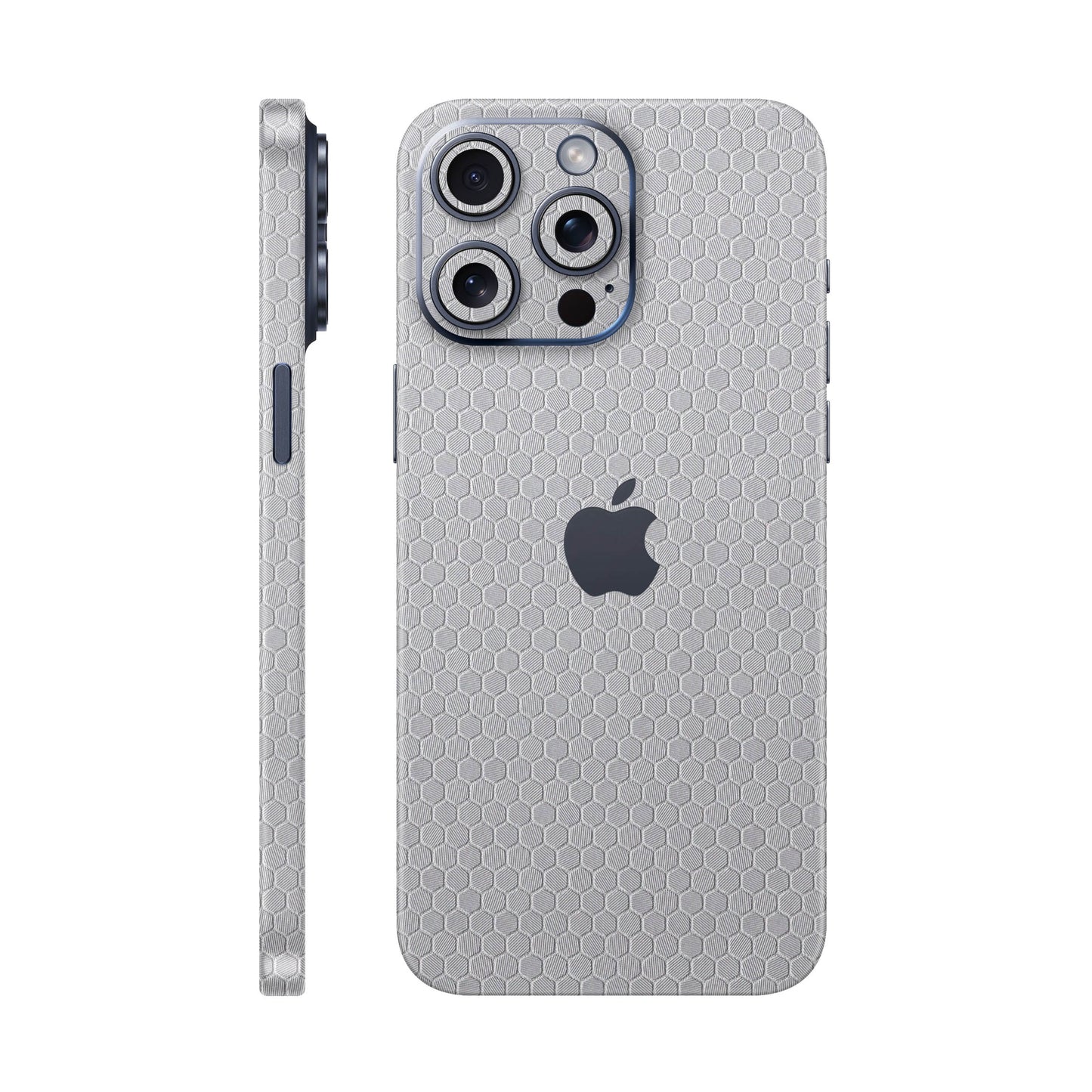 Folie de protectie iPhone 15 Pro Max, eSkins Elegans, Skin Honeycomb Gri