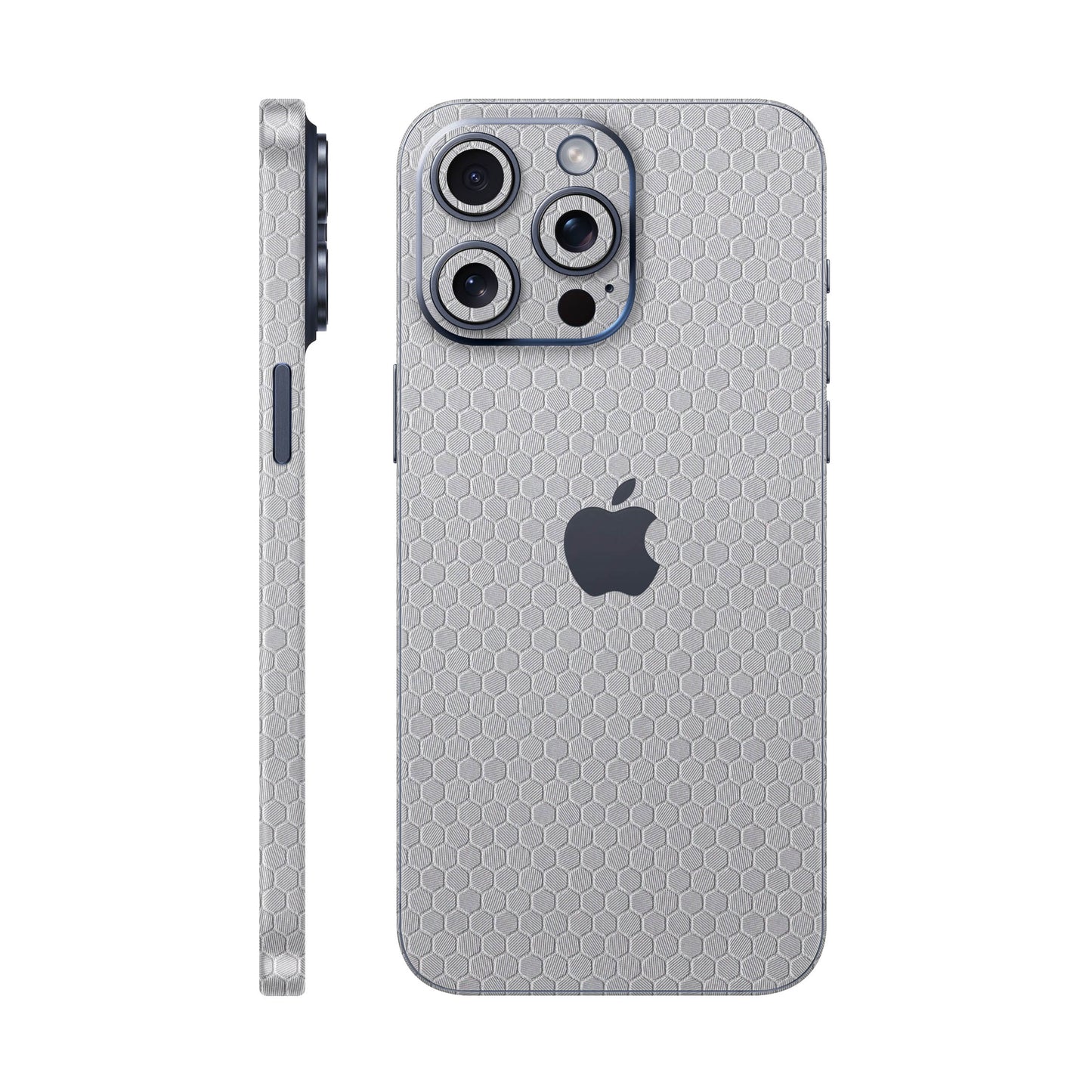 Folie de protectie iPhone 15 Pro Max, eSkins Elegans, Skin Honeycomb Gri