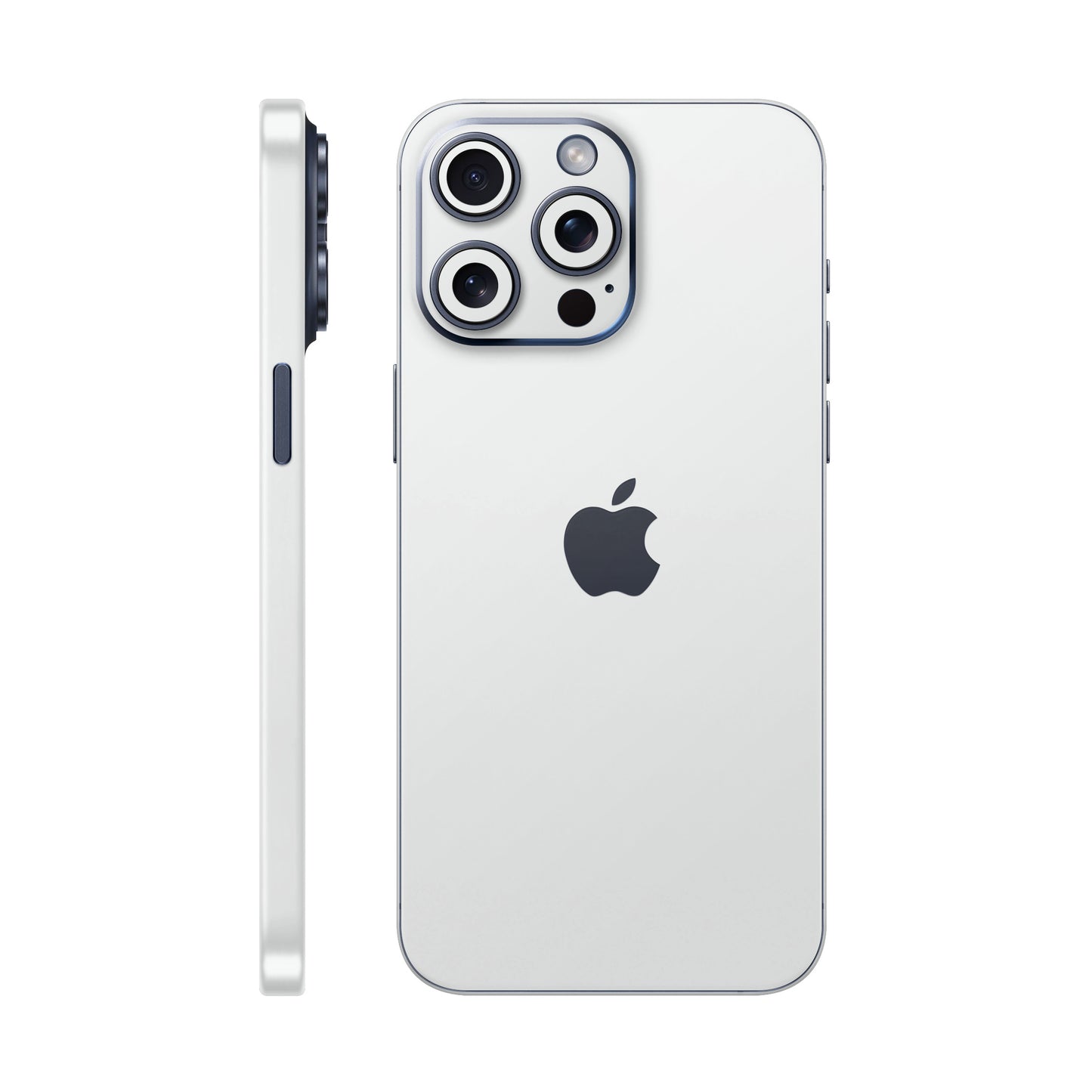 Folie de protectie iPhone 15 Pro Max, eSkins Unique, Skin Mat Alb