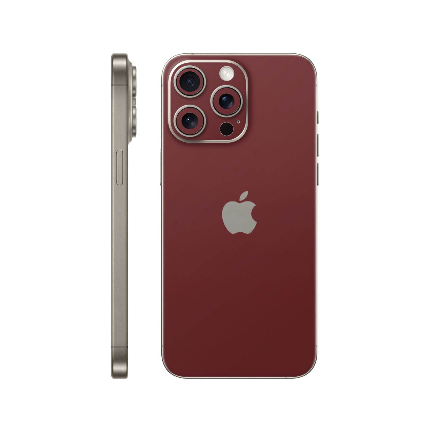 Folie de protectie iPhone 15 Pro, eSkins Unique, Skin Mat Cupru